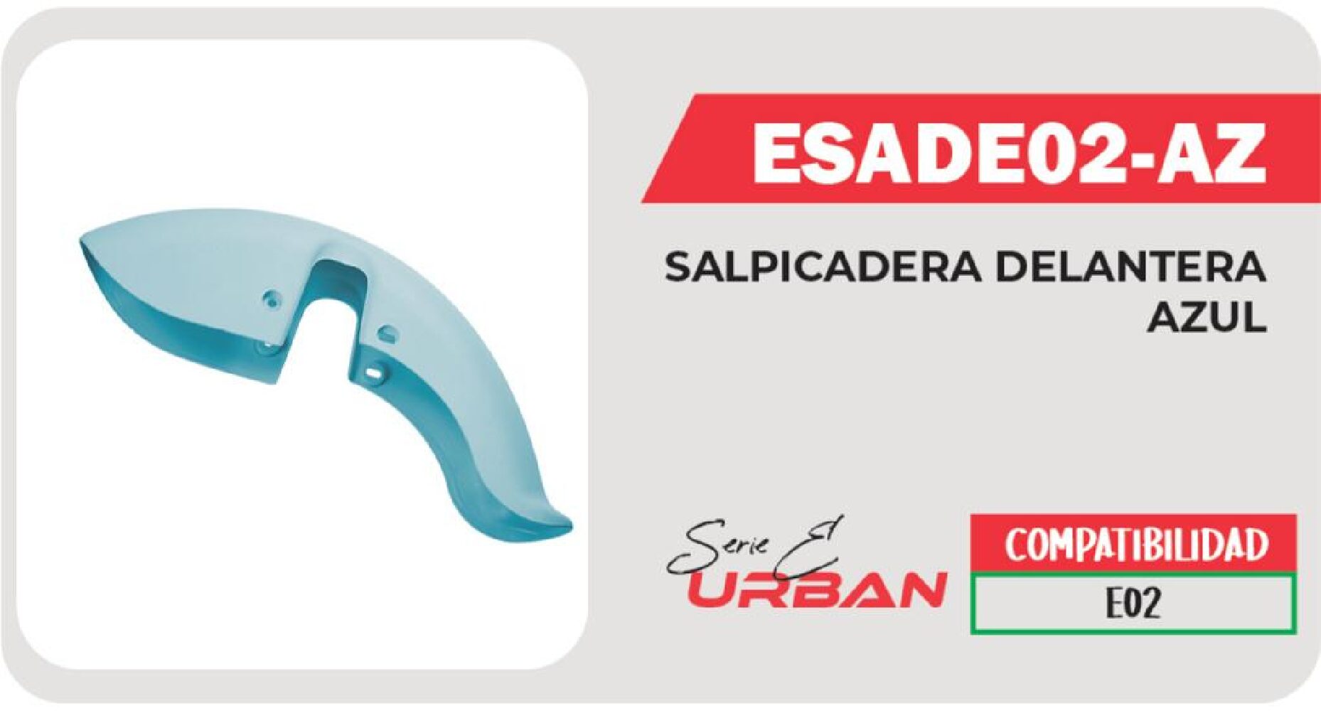 SALPICADERA DELANTERA AZUL / ESADE02-AZ