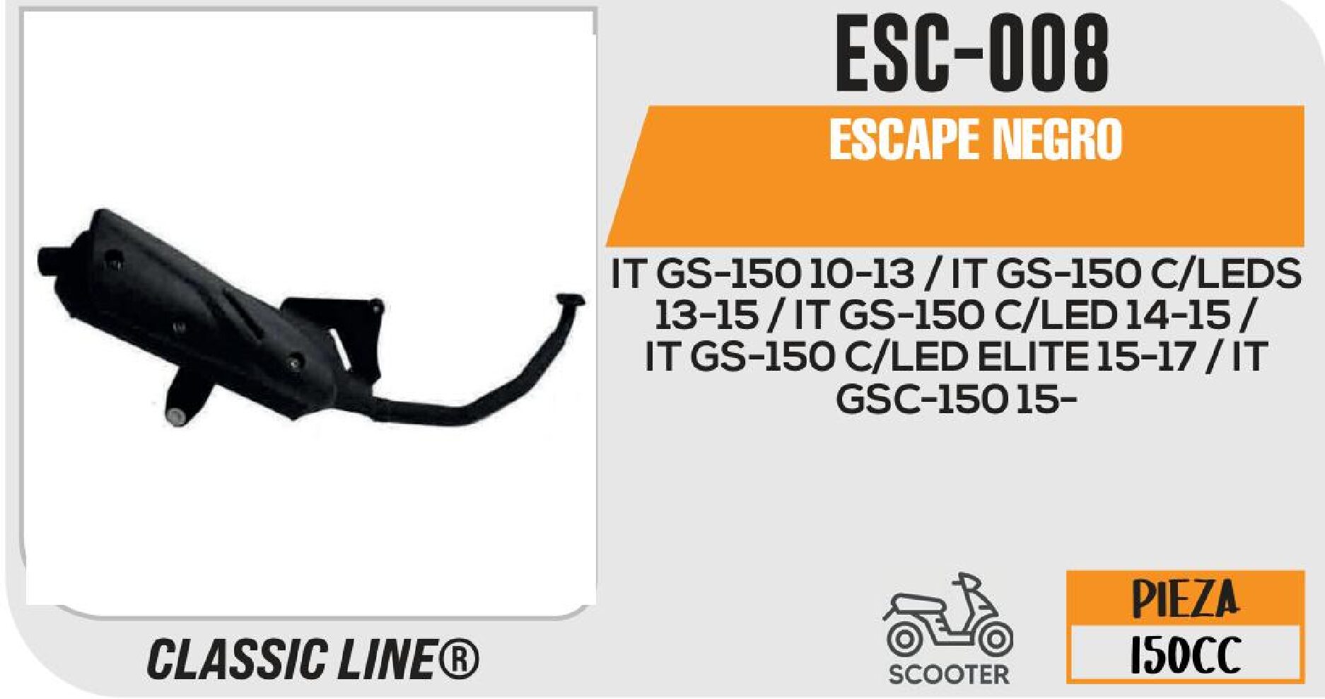 ESCAPE NEGRO / ESC-008