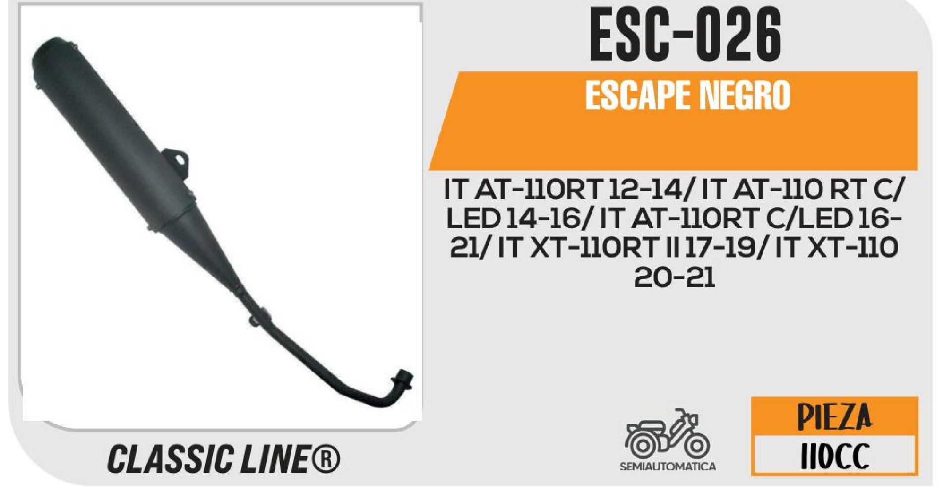 SHOP - ESCAPE NEGRO / ESC-026