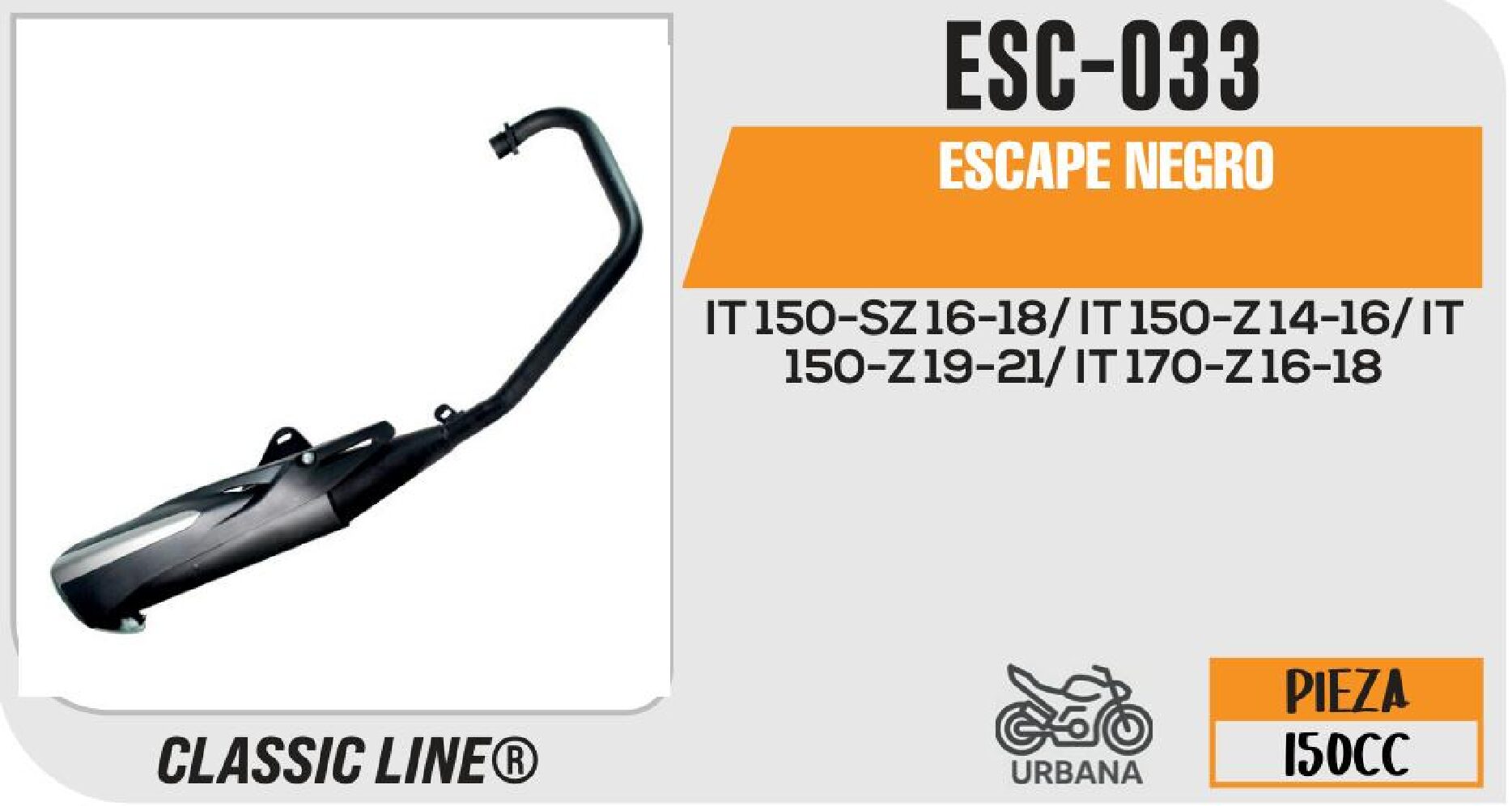 SHOP - ESCAPE NEGRO / ESC-033