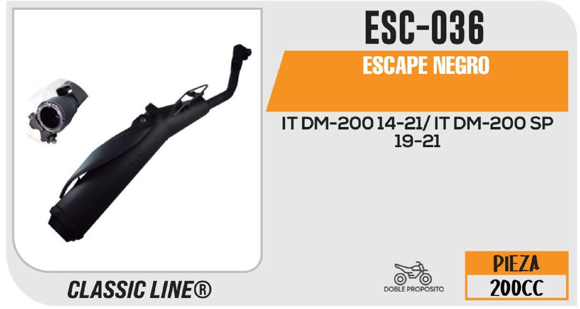 ESCAPE NEGRO / ESC-036