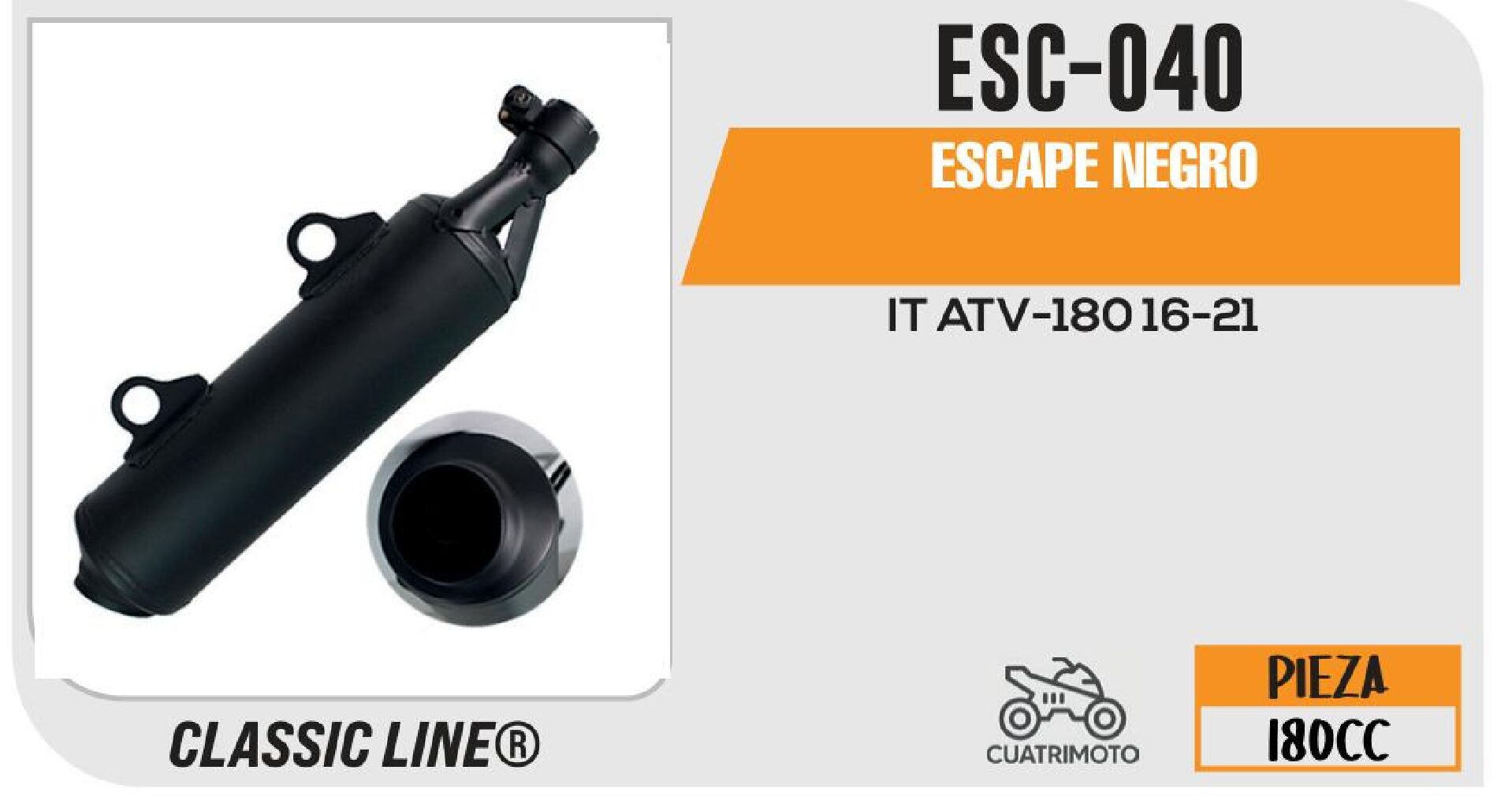 REGALO - ESCAPE NEGRO / ESC-040