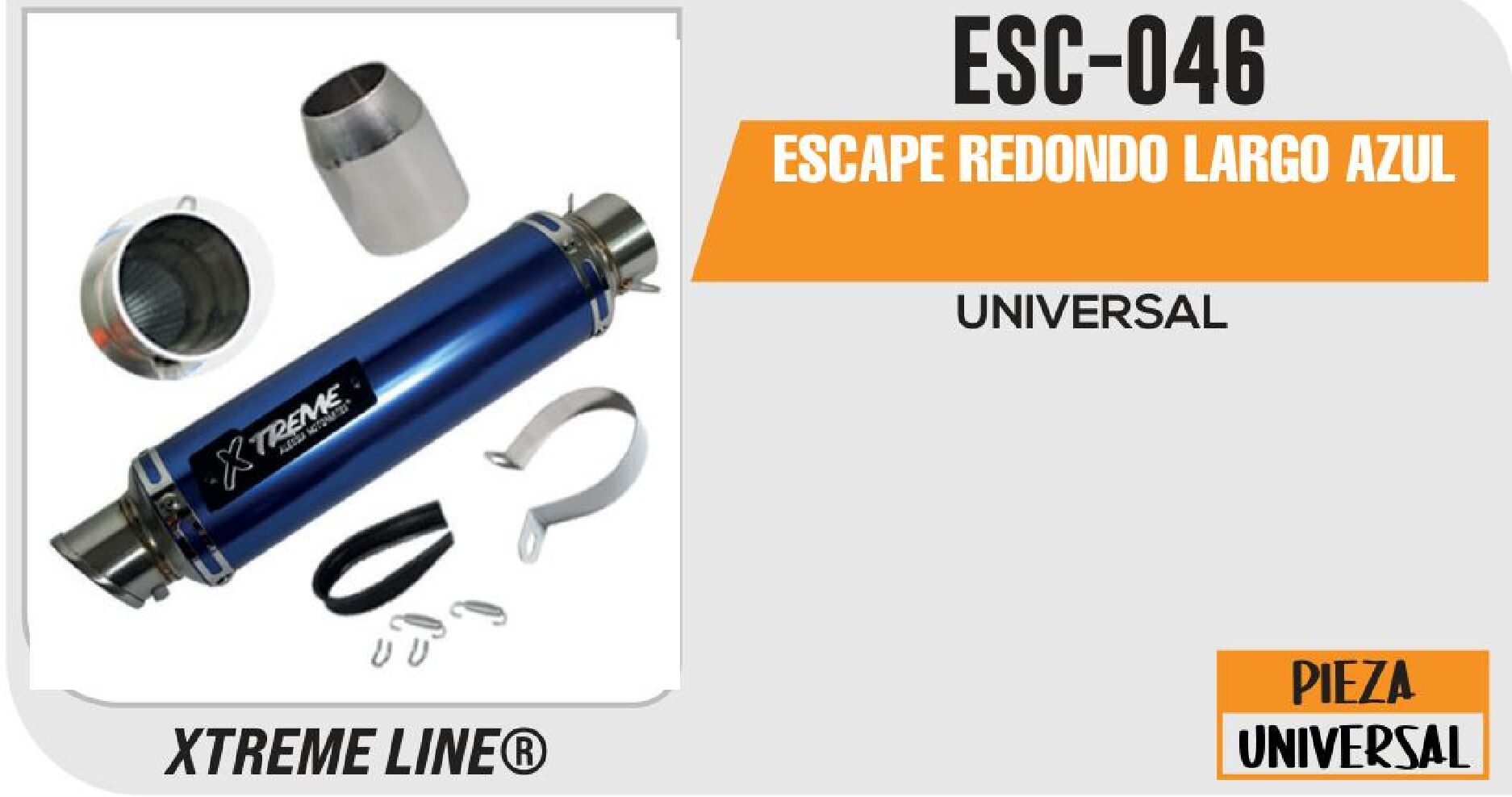ESCAPE REDONDO LARGO AZUL / ESC-046