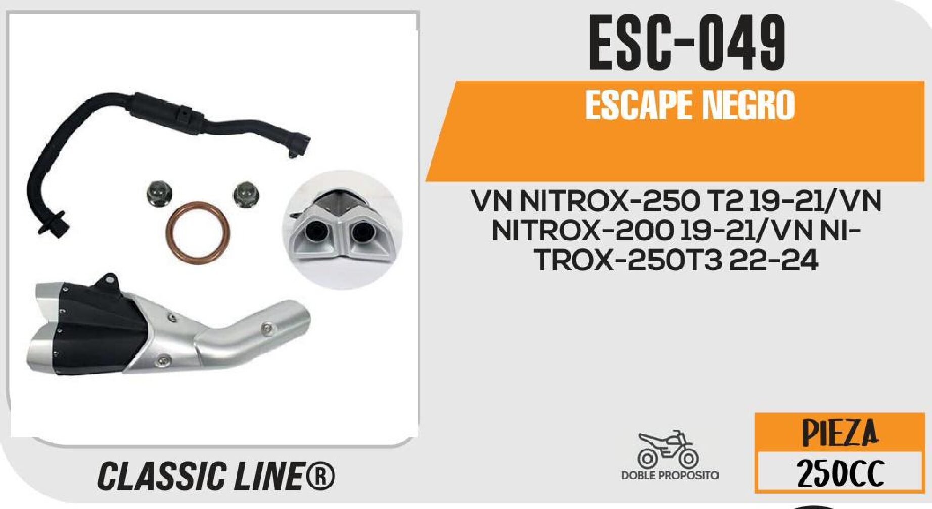 ESCAPE NEGRO / ESC-049