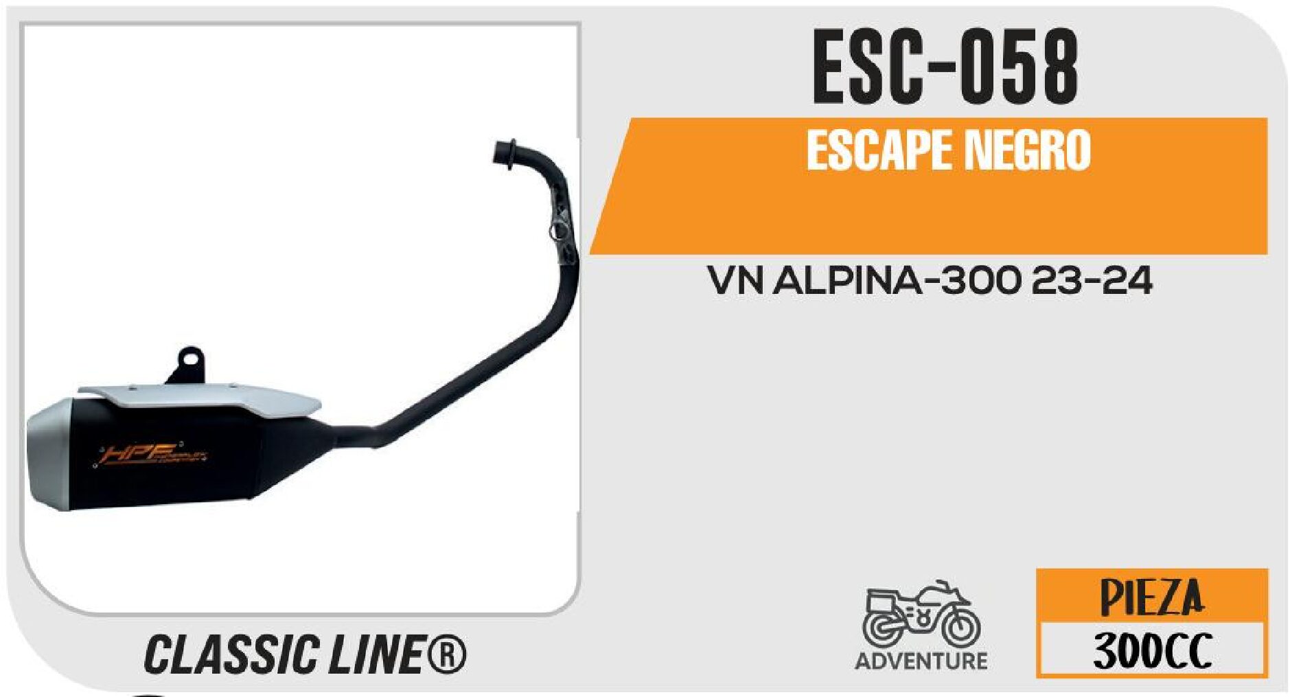 ESCAPE NEGRO / ESC-058