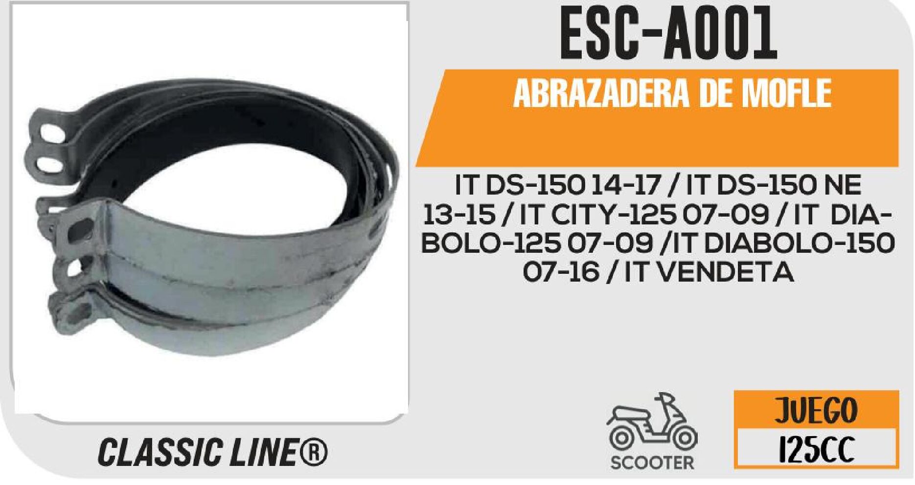 ABRAZADERA DE MOFLE / ESC-A001