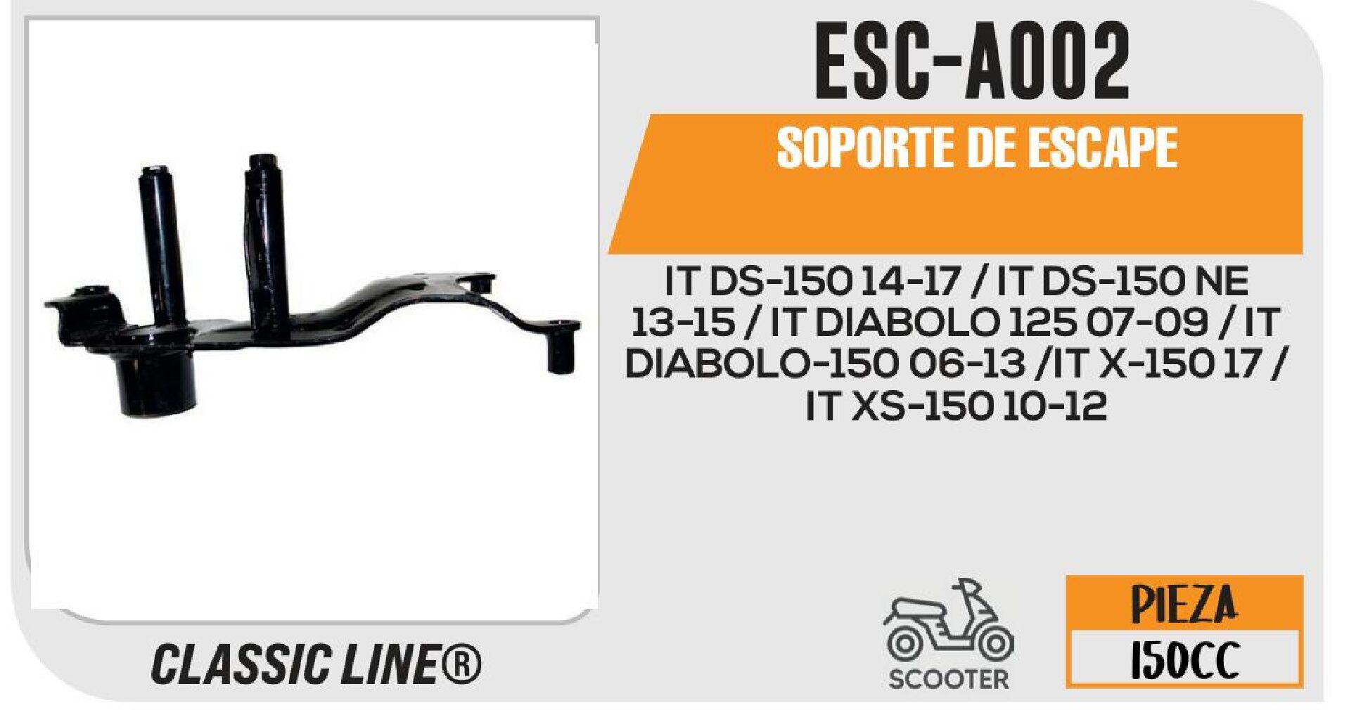 SOPORTE DE ESCAPE / ESC-A002