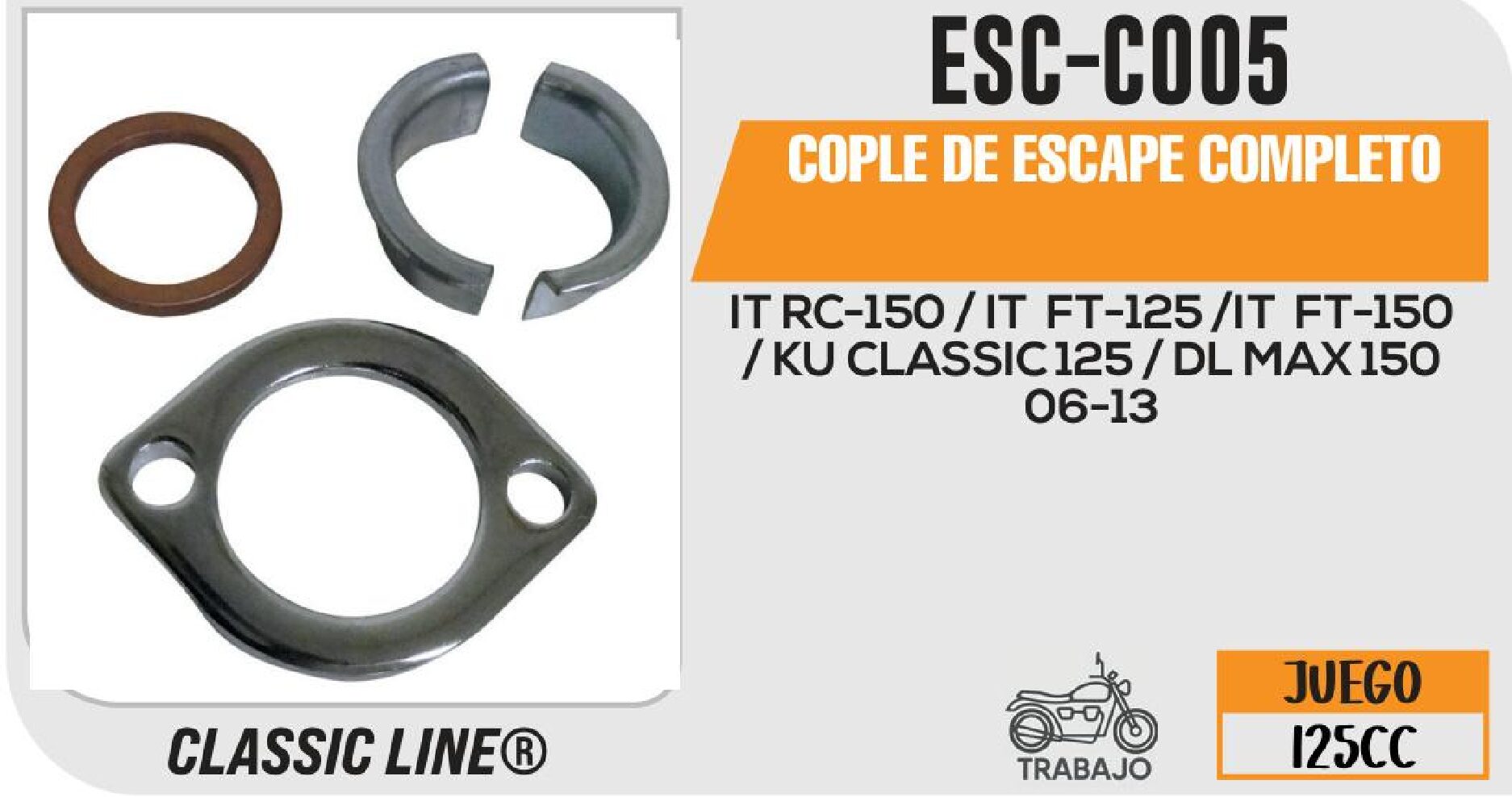 ESC-C005 COPLE DE ESCAPE COMPLETO / ESC-C005