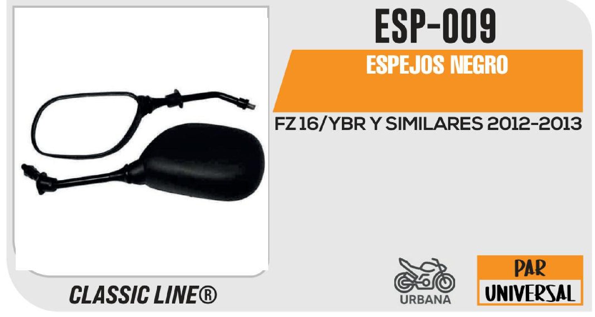 ESPEJOS NEGRO / ESP-009