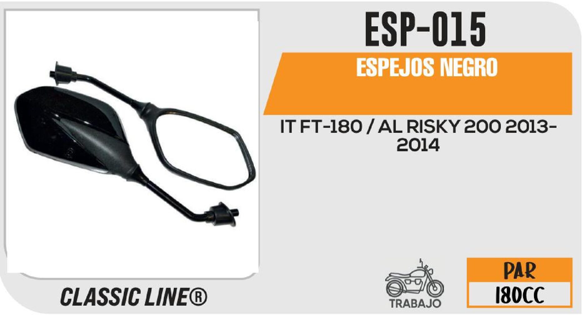 ESPEJOS NEGRO / ESP-015