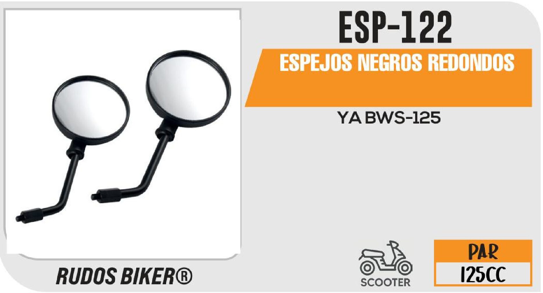 ESP-122 ESPEJOS NEGROS REDONDOS / ESP-122