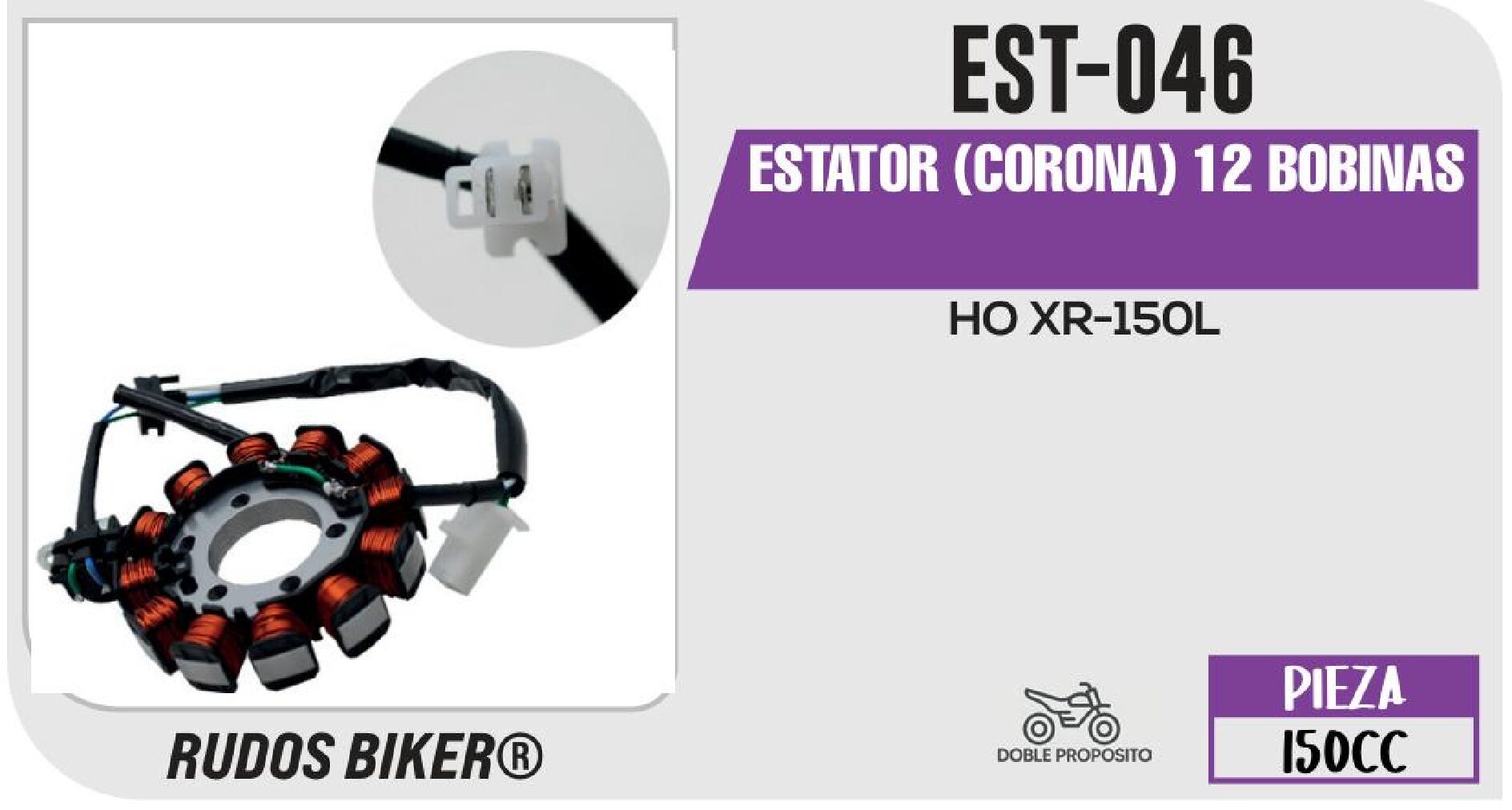 EST-046 ESTATOR (CORONA) 12 BOBINAS / EST-046