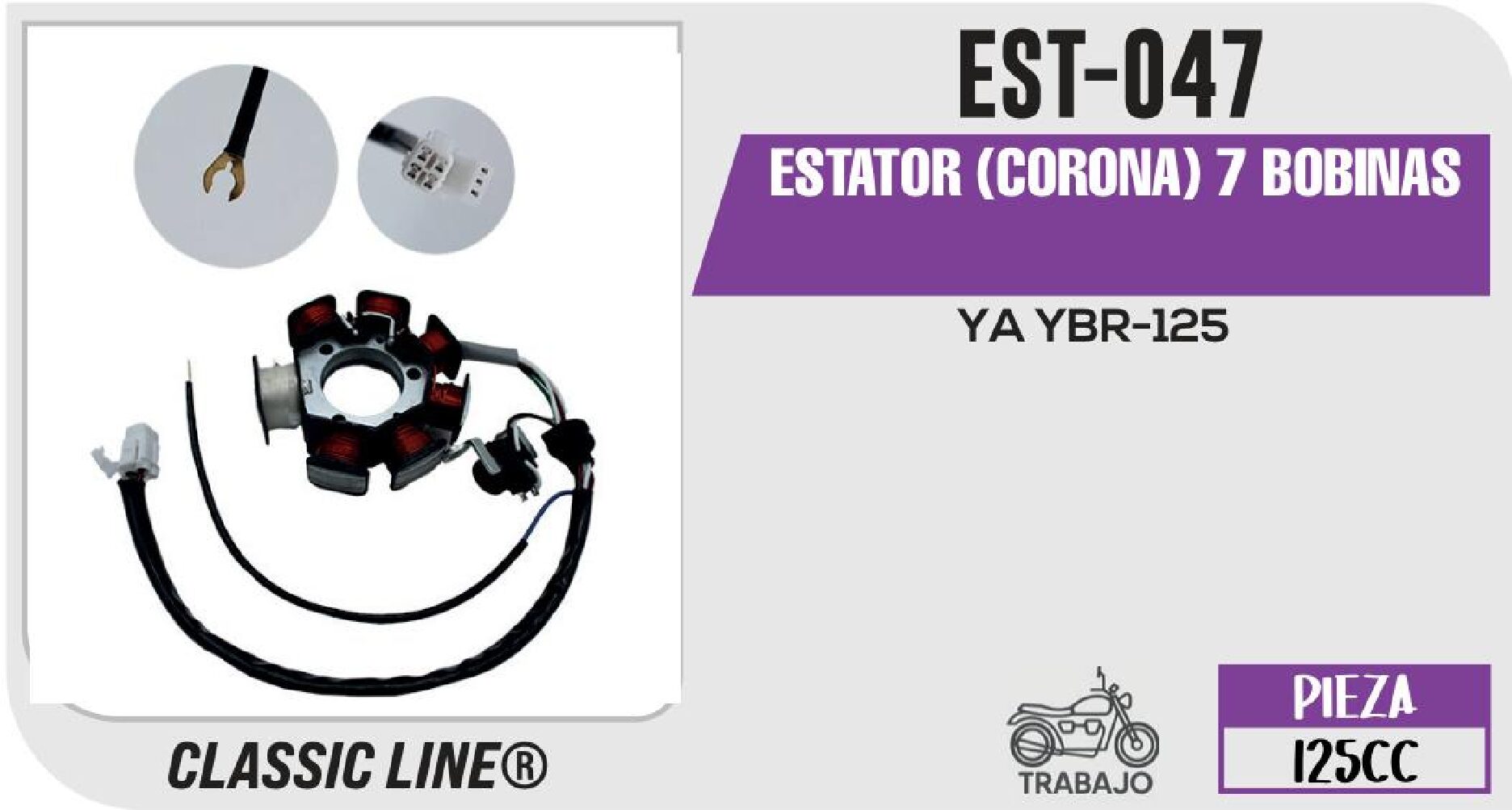 EST-047 ESTATOR (CORONA) 7 BOBINAS / EST-047