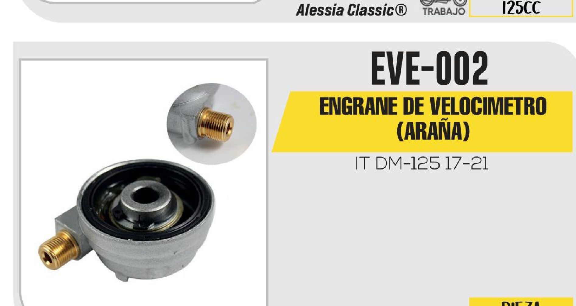 ENGRANE DE VELOCIMETRO (ARAÑA) / EVE-002