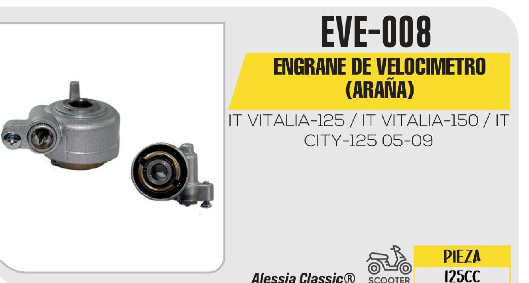 ENGRANE DE VELOCIMETRO ARAÑA / EVE-008