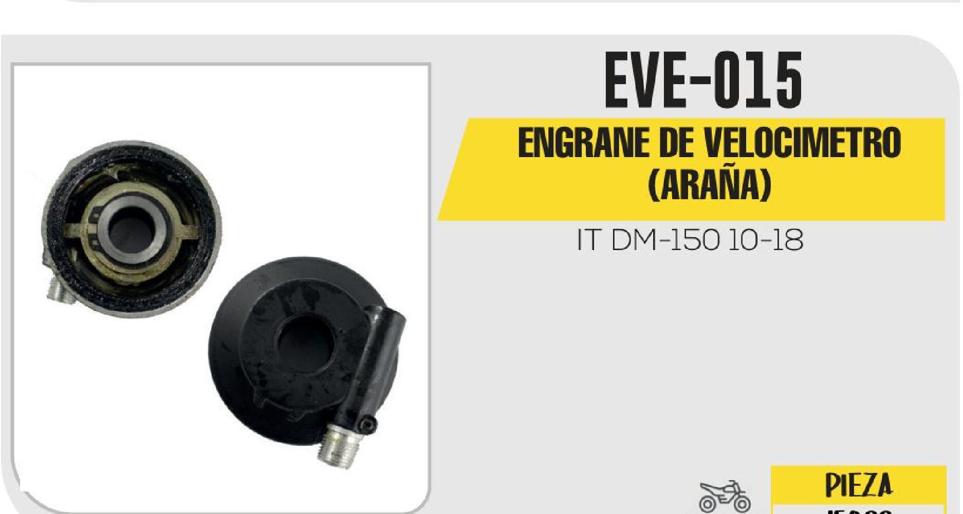 ENGRANE DE VELOCIMETRO ARAÑA / EVE-015