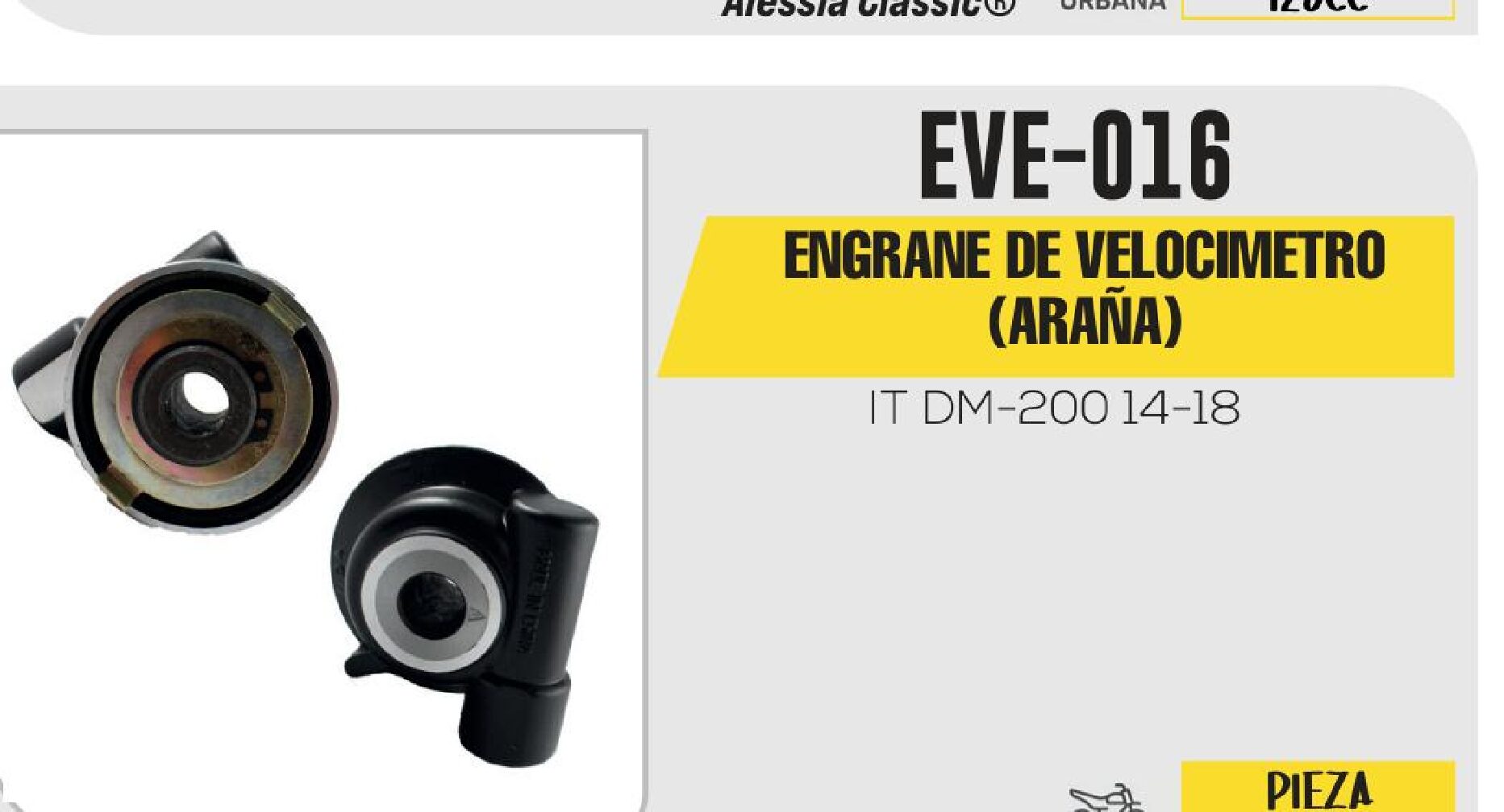 ENGRANE DE VELOCIMETRO ARAÑA / EVE-016