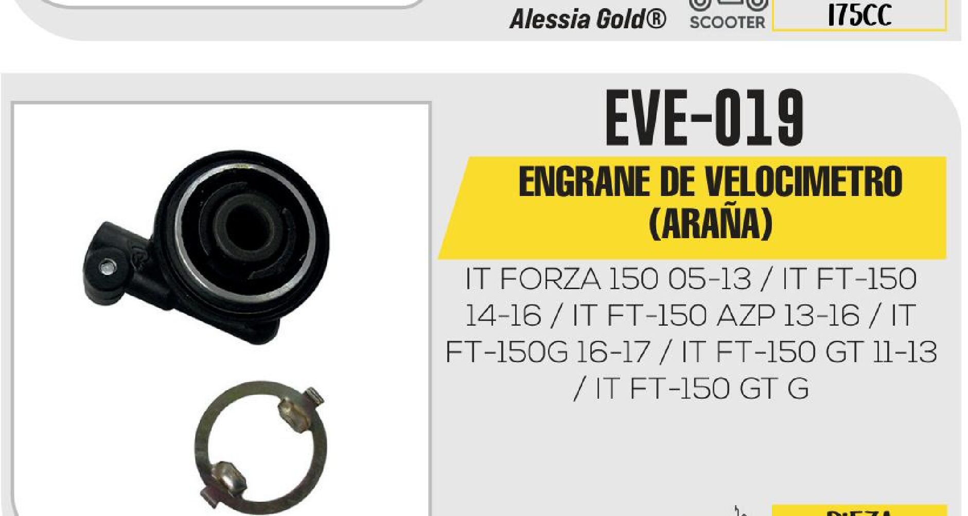 ENGRANE DE VELOCIMETRO ARAÑA / EVE-019