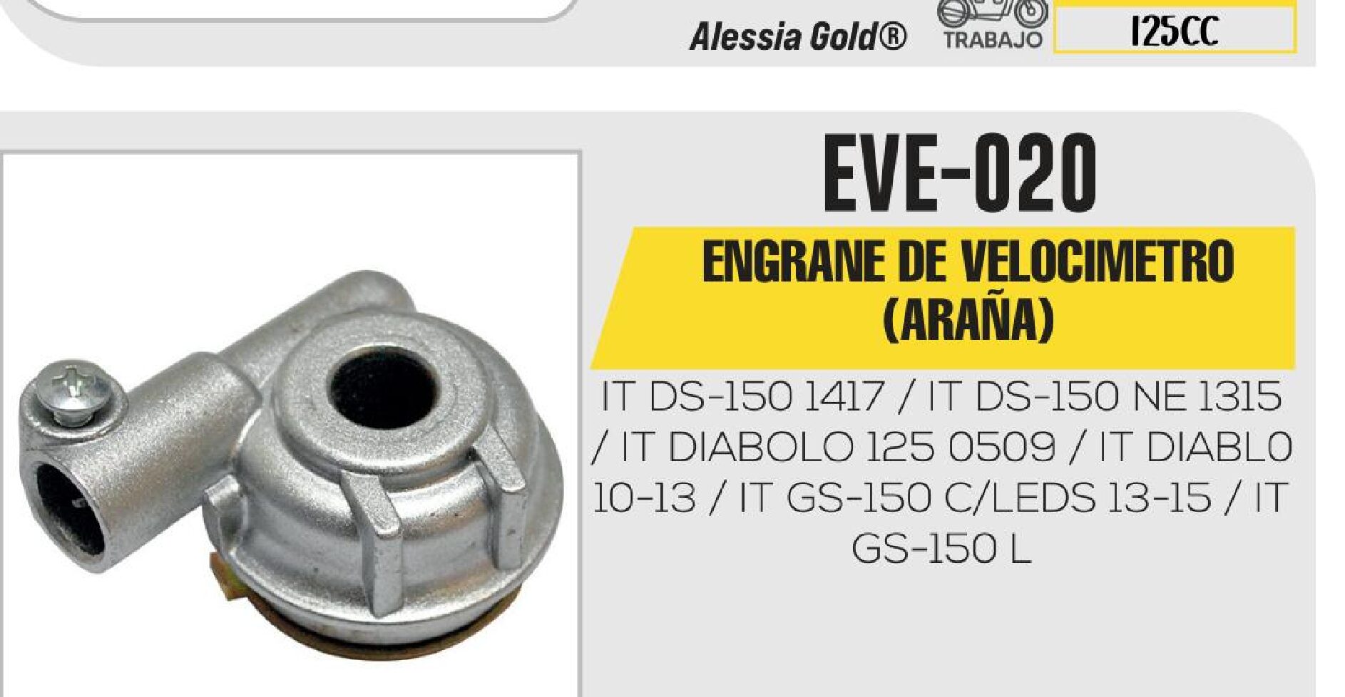 ENGRANE DE VELOCIMETRO ARAÑA / EVE-020