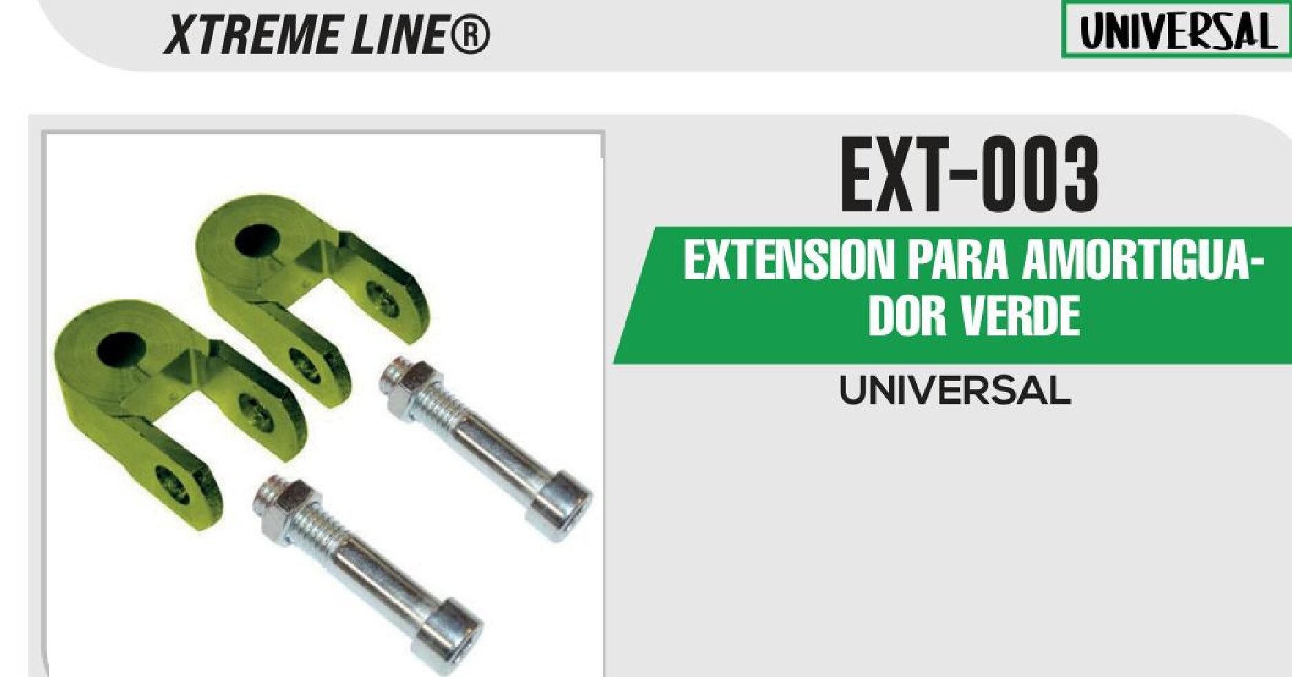 EXT-003 EXTENSION PARA AMORTIGUADOR VERDE / EXT-003