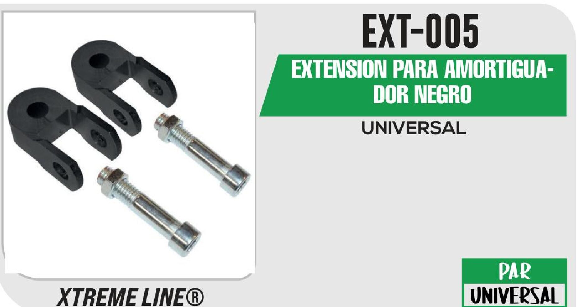 EXT-005 EXTENSION PARA AMORTIGUADOR NEGRO / EXT-005