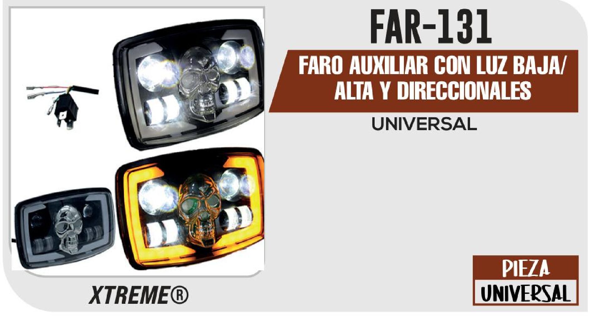 FARO AUXILIAR CON LUZ BAJA/ALTA Y DIRECCIONALES / FAR-131