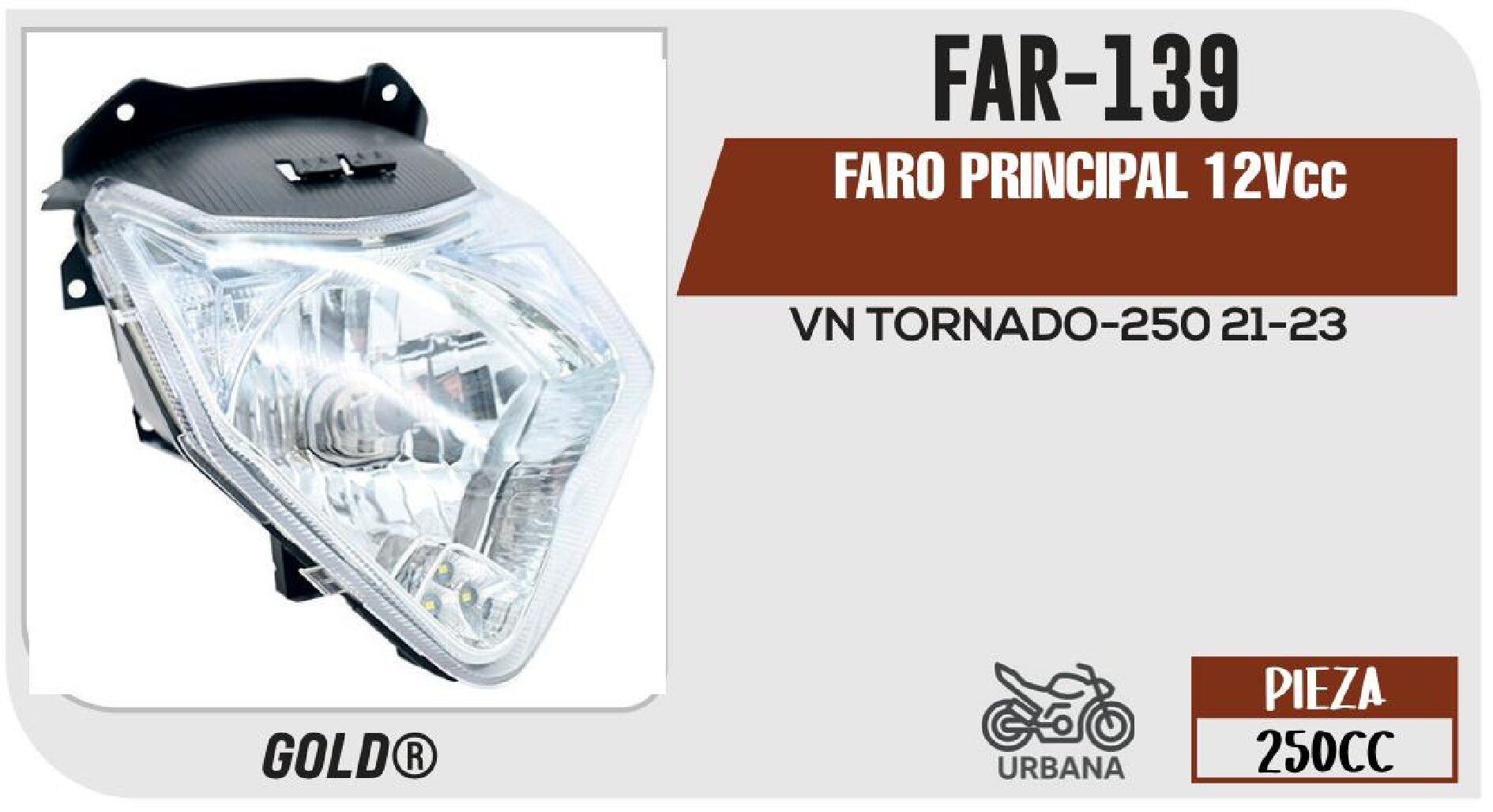 FARO PRINCIPAL 12VCC / FAR-139