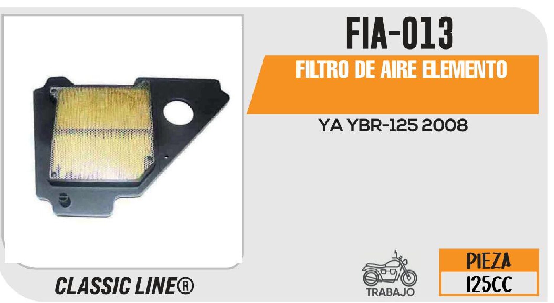 FIA-013 FILTRO DE AIRE ELEMENTO / FIA-013