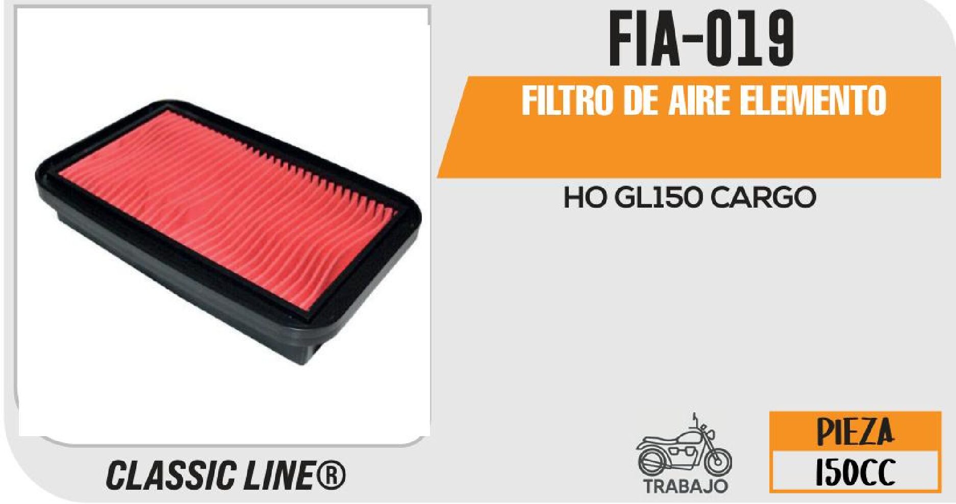 FIA-019 FILTRO DE AIRE ELEMENTO / FIA-019