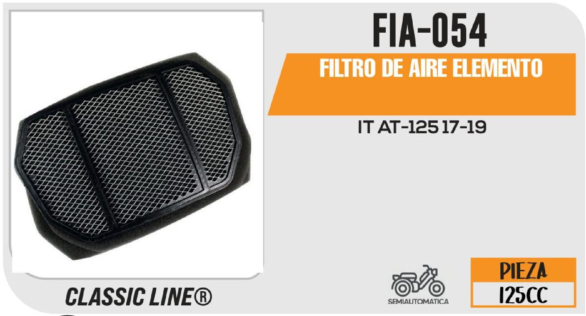 FIA-054 FILTRO DE AIRE ELEMENTO / FIA-054