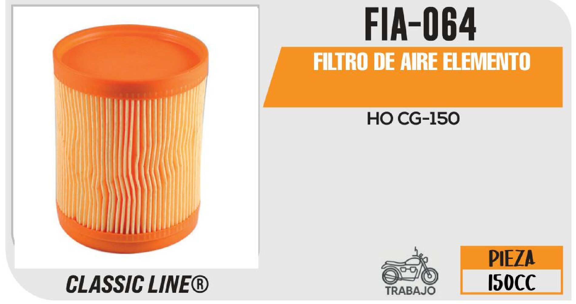 FILTRO DE AIRE ELEMENTO / FIA-064