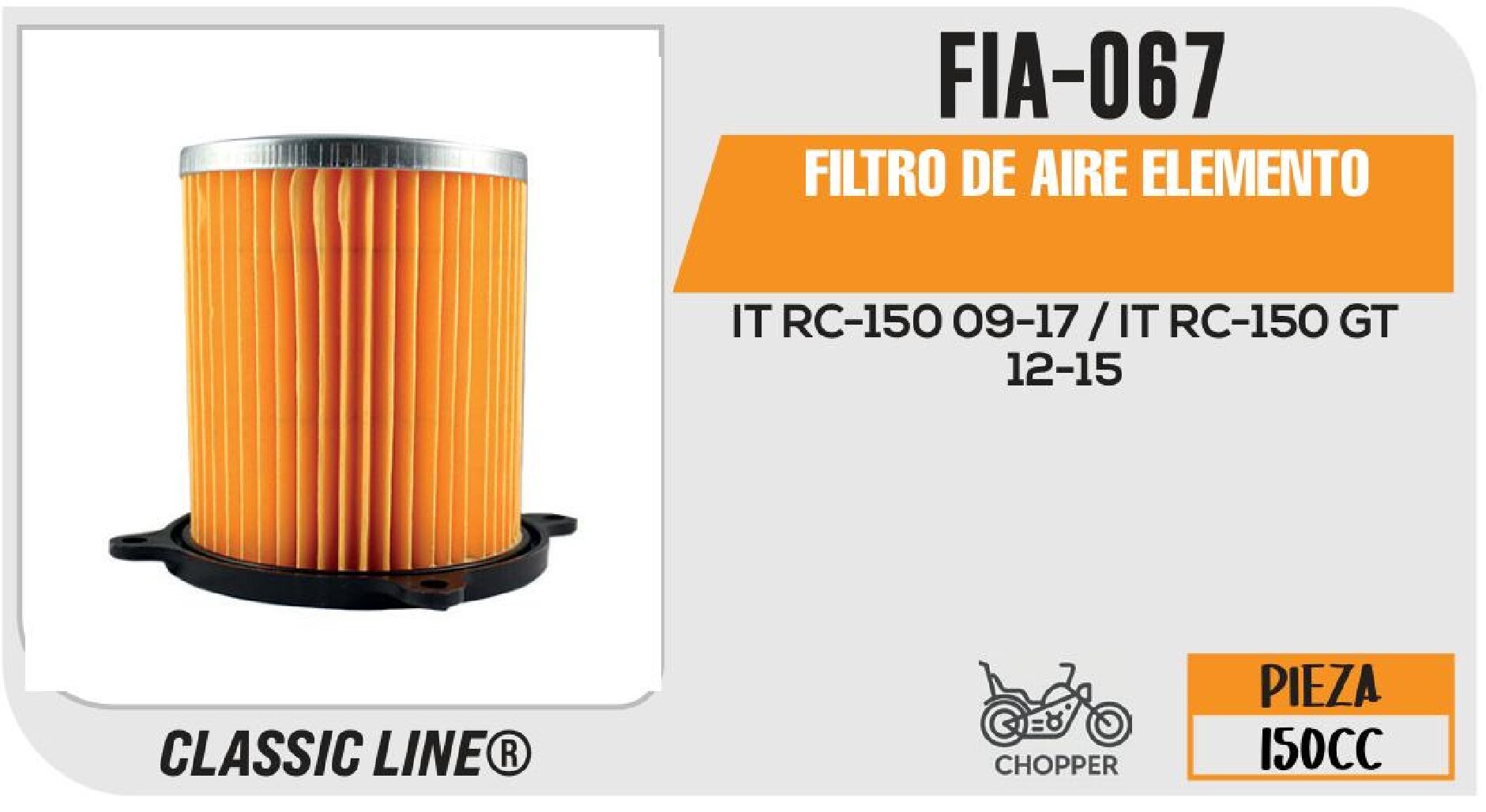 FILTRO DE AIRE ELEMENTO / FIA-067