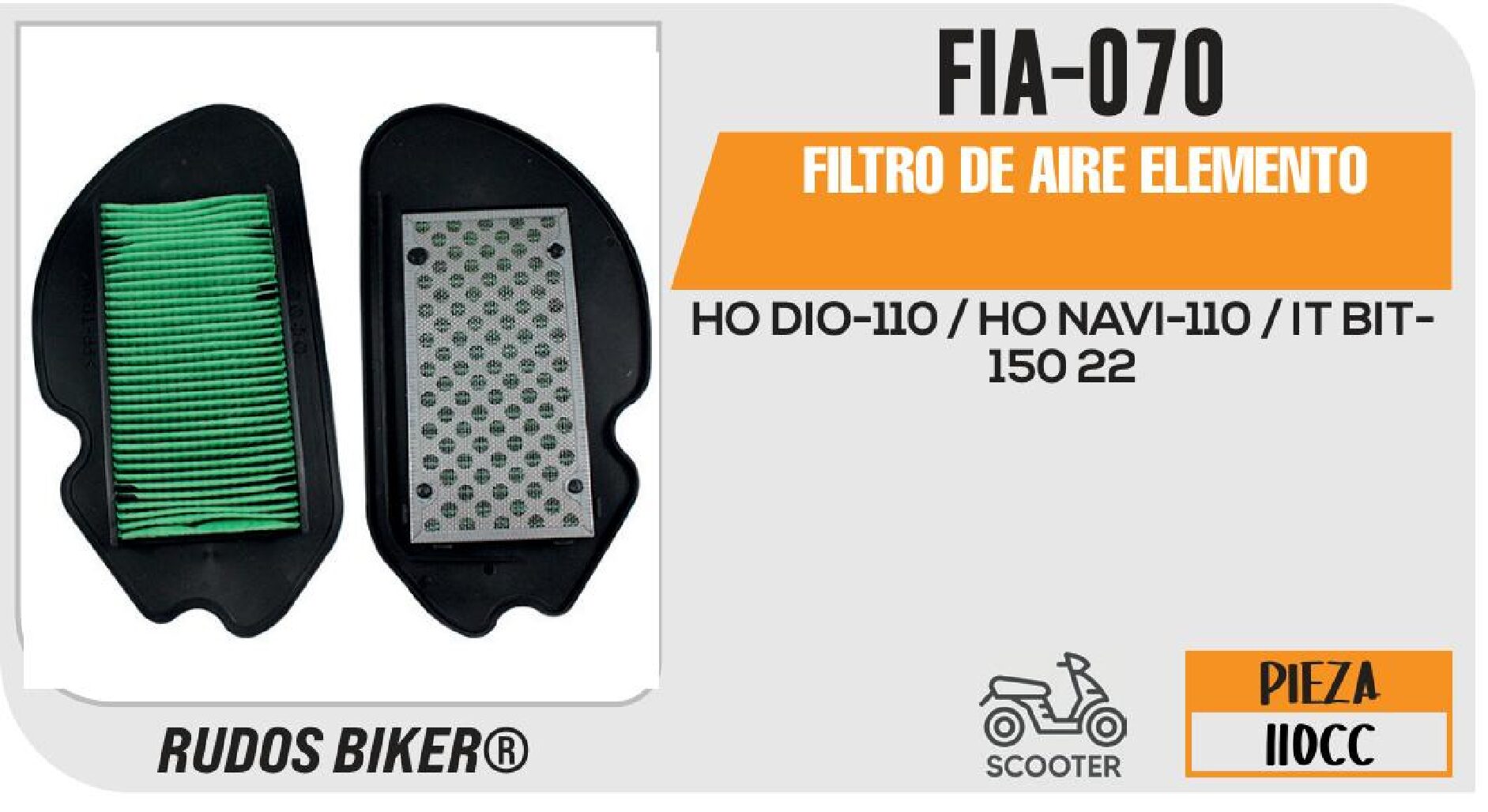 FILTRO DE AIRE ELEMENTO / FIA-070