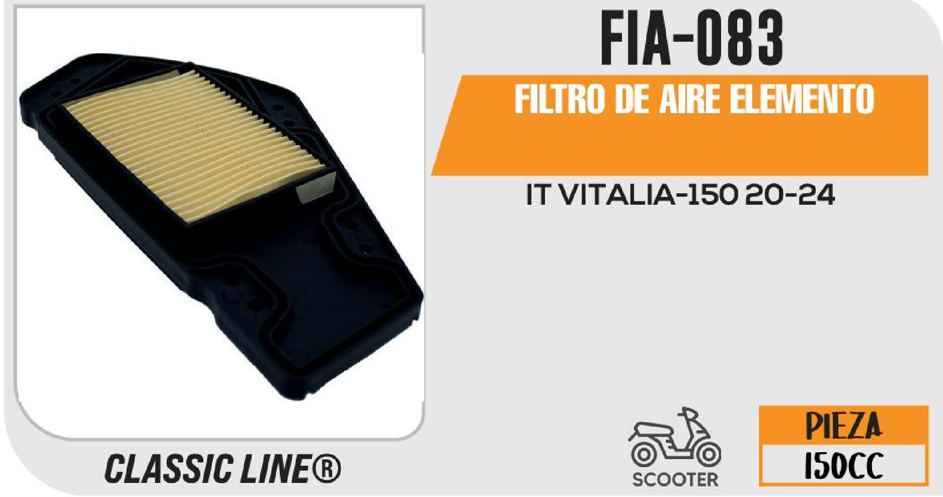 FIA-083 FILTRO DE AIRE ELEMENTO / FIA-083