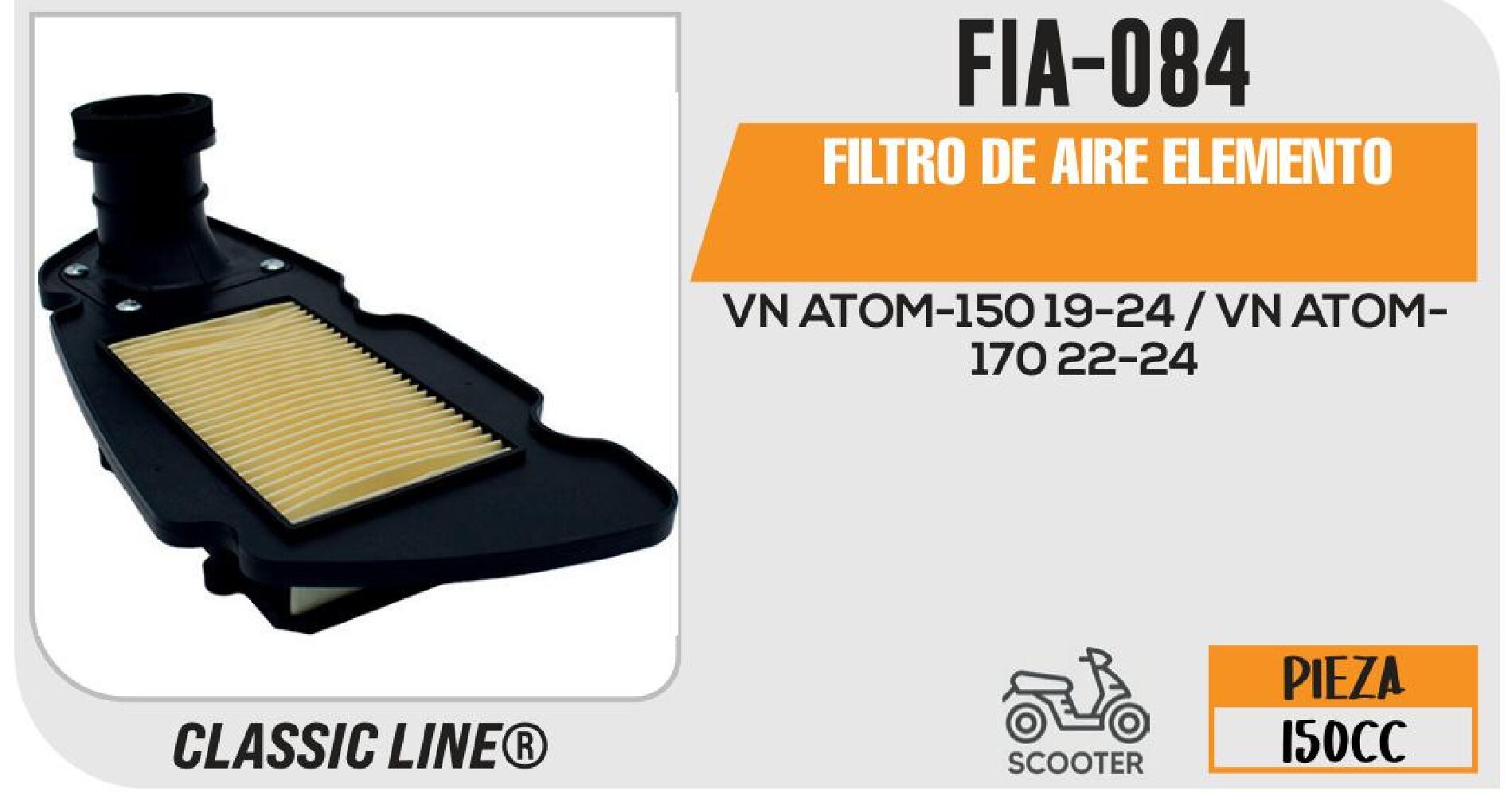 FIA-084 FILTRO DE AIRE ELEMENTO / FIA-084