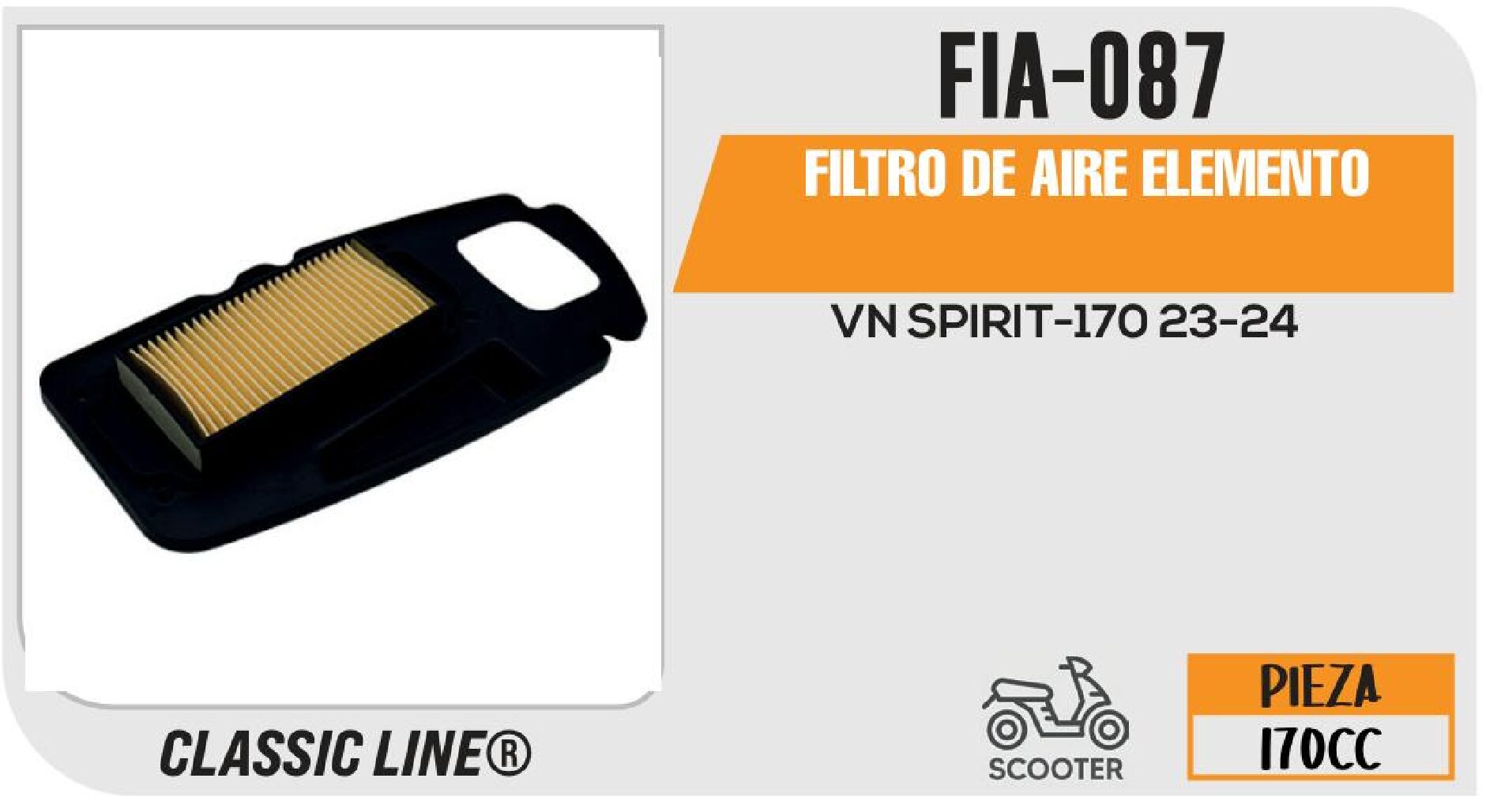 FIA-087 FILTRO DE AIRE ELEMENTO / FIA-087