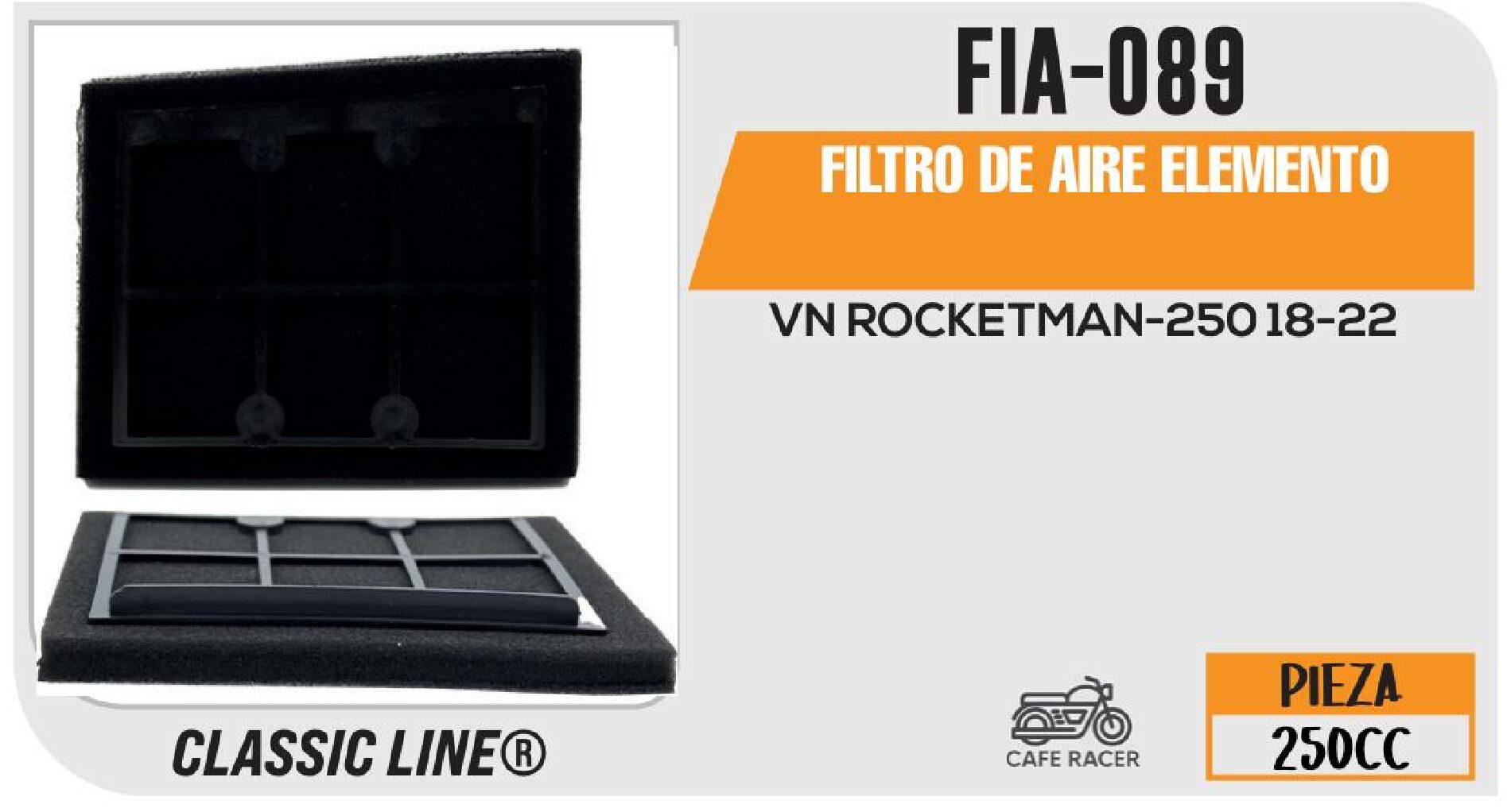 FIA-089 FILTRO DE AIRE ELEMENTO / FIA-089