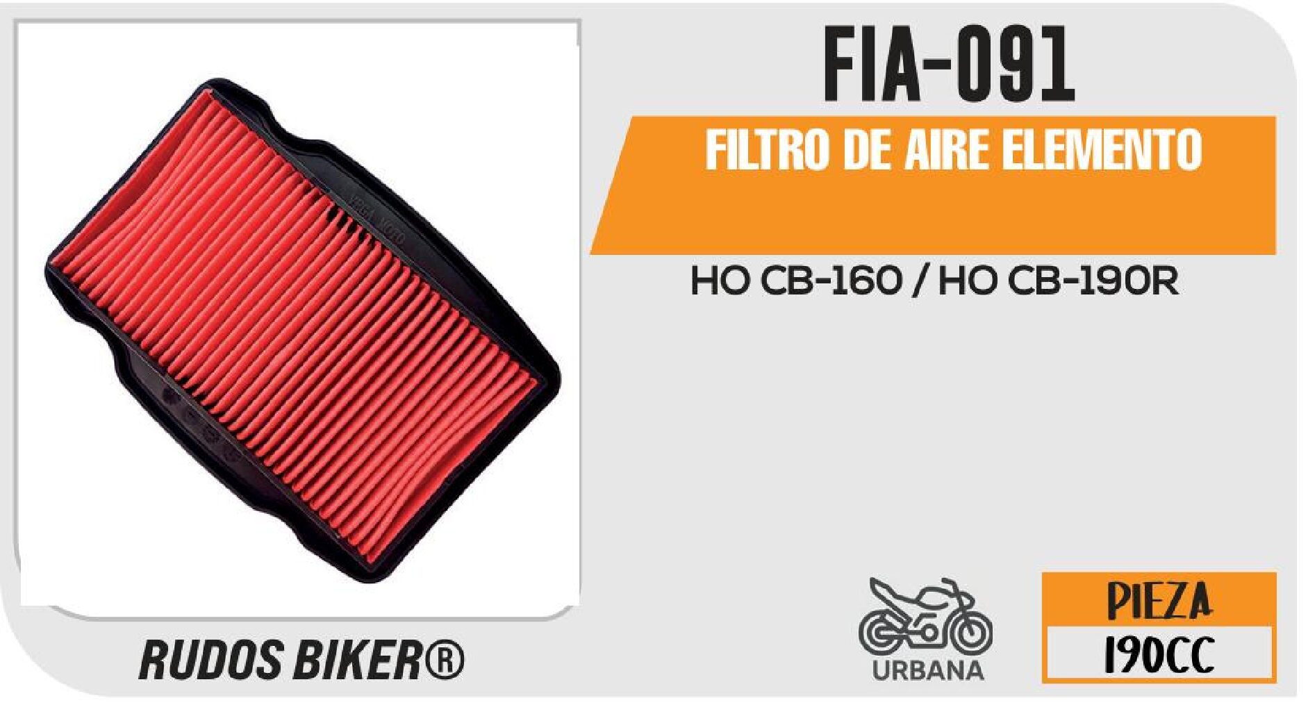 FILTRO DE AIRE ELEMENTO / FIA-091