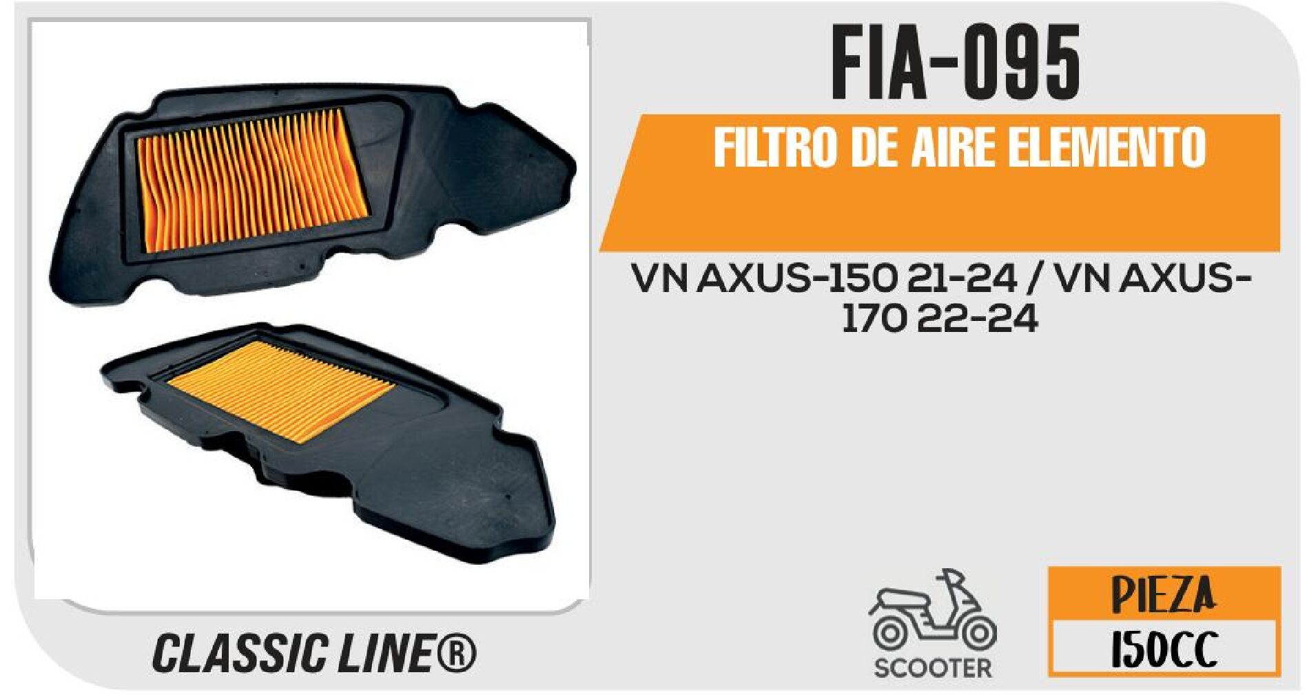 FILTRO DE AIRE ELEMENTO / FIA-095