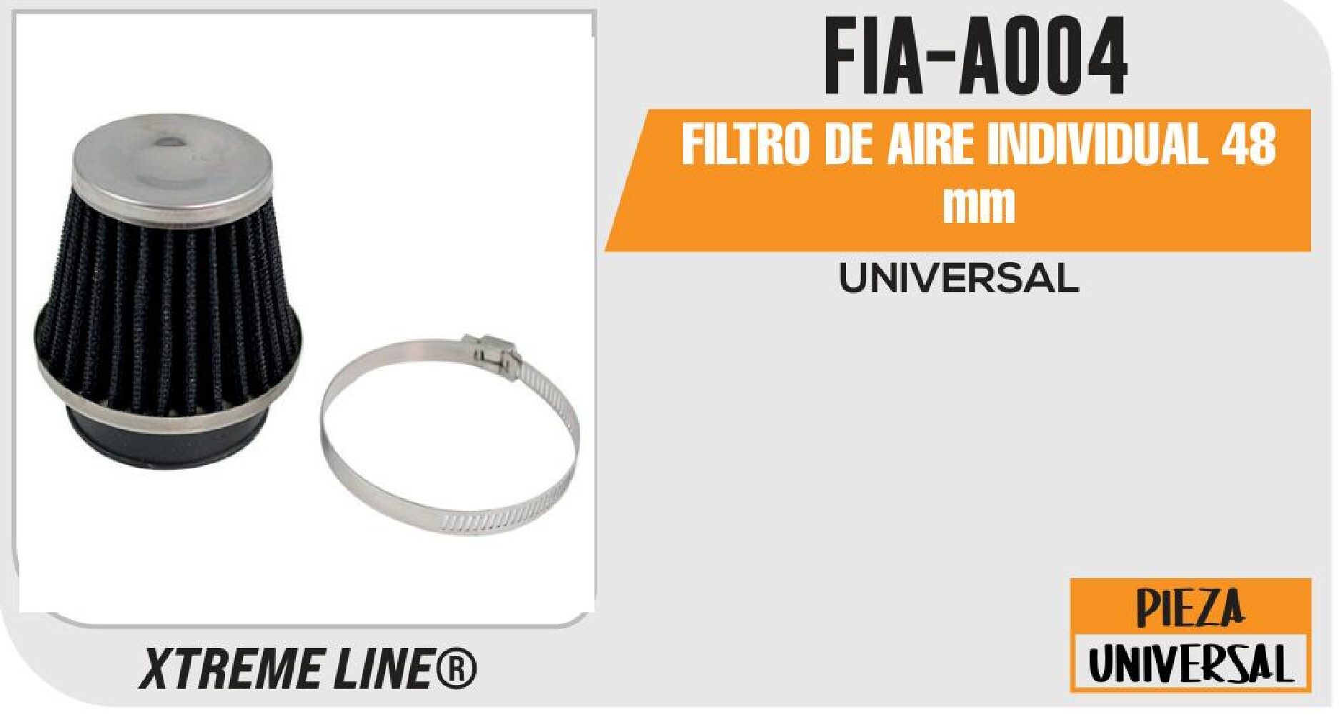 FILTRO DE AIRE INDIVIDUAL 48 mm / FIA-A004