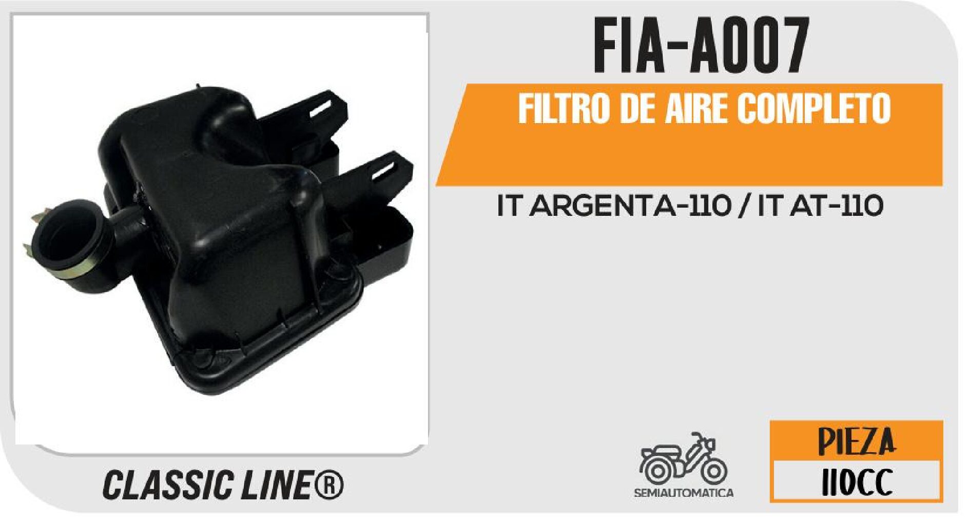 FIA-A007 FILTRO DE AIRE COMPLETO / FIA-A007