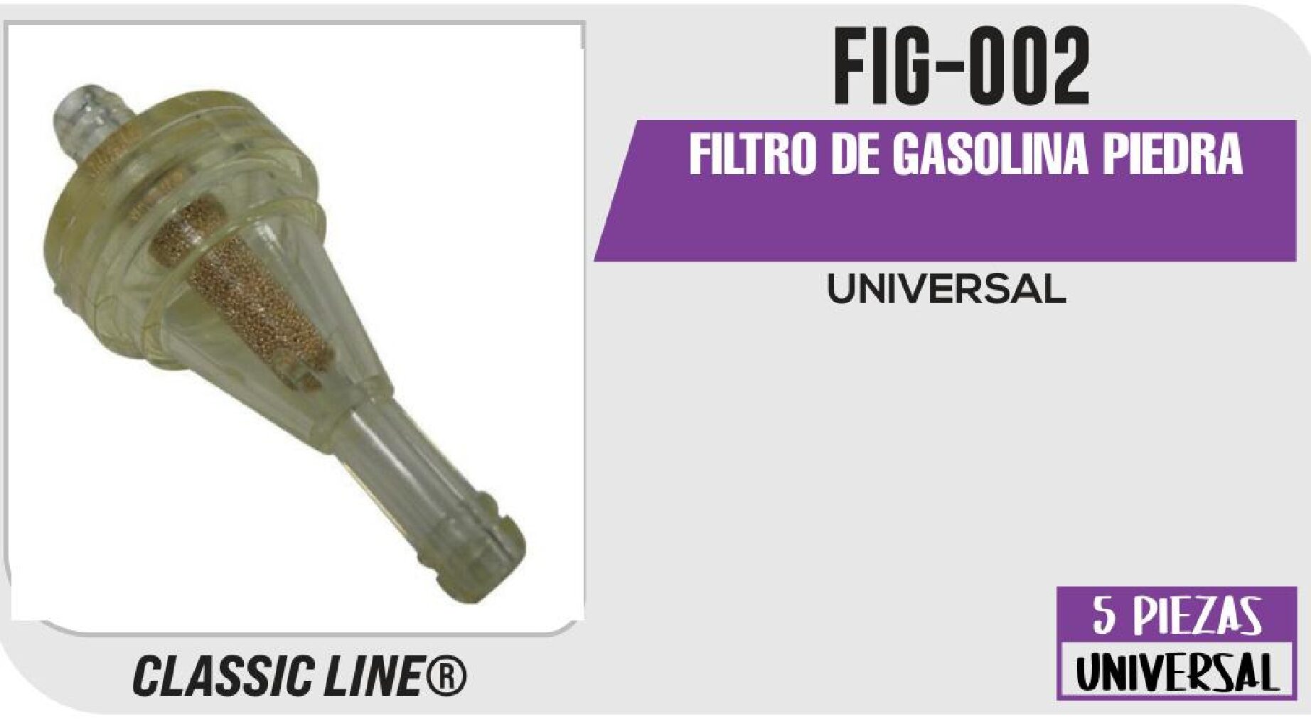FILTRO DE GASOLINA PIEDRA / FIG-002