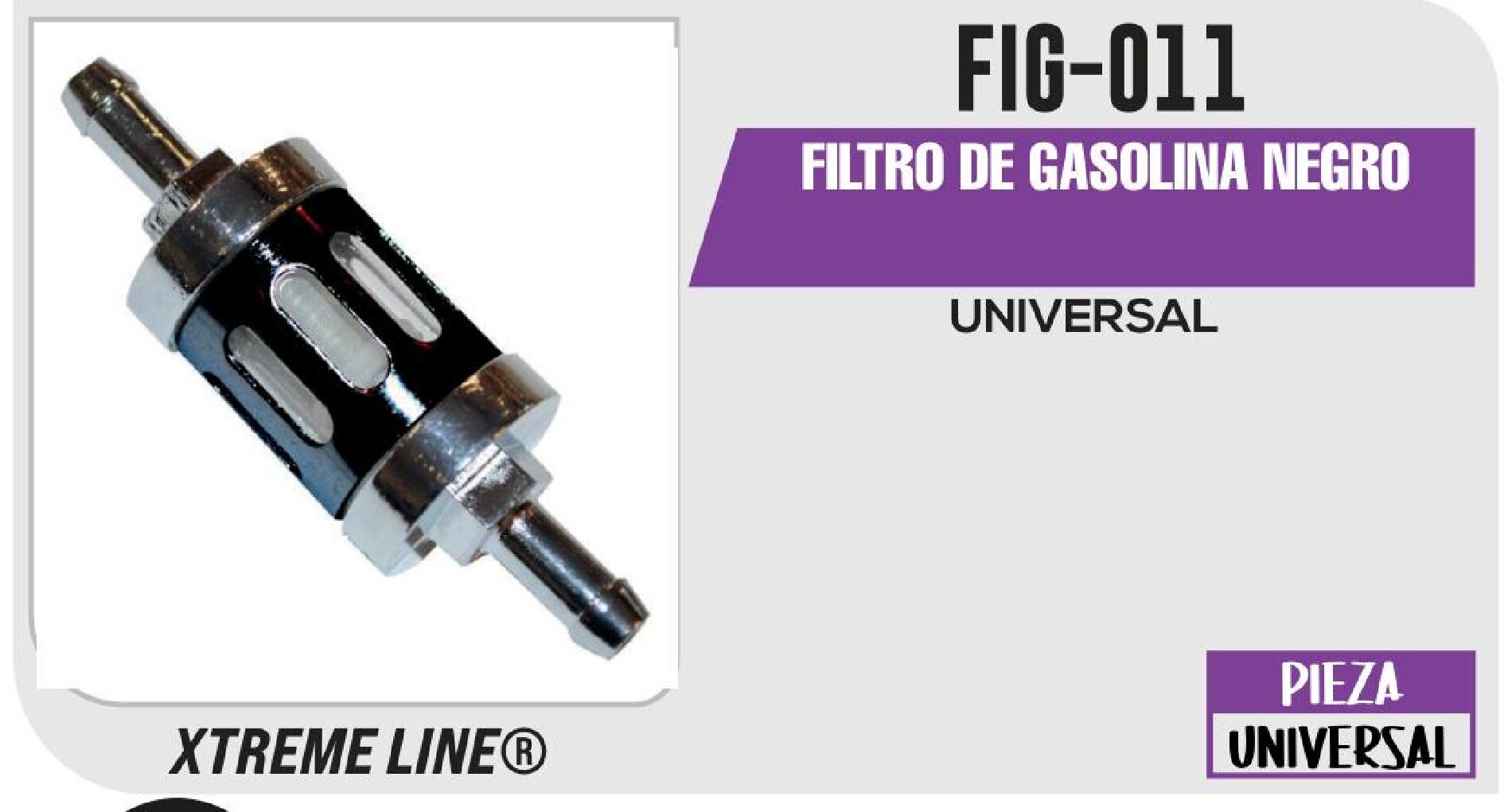 FILTRO DE GASOLINA NEGRO / FIG-011