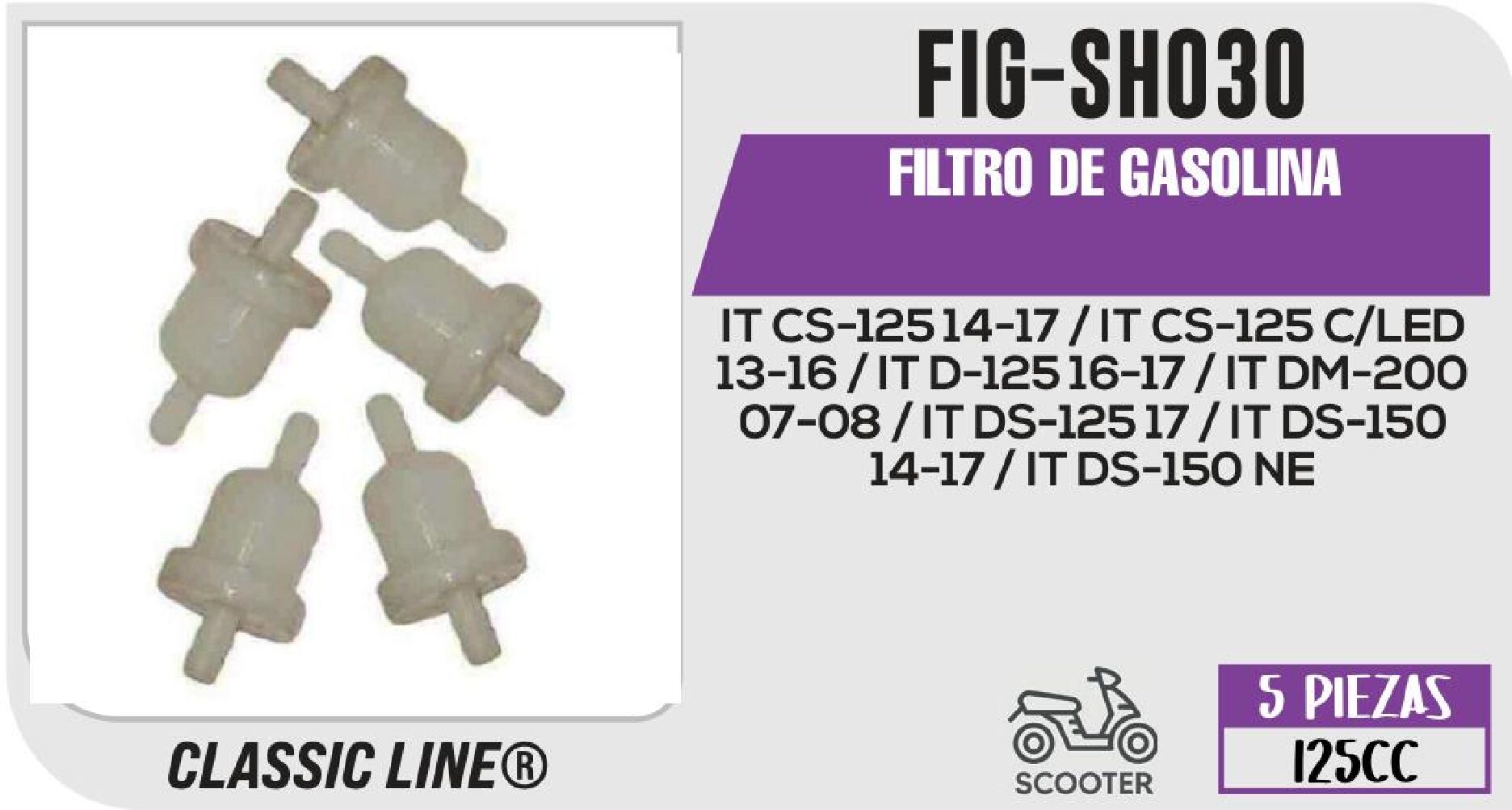 FILTRO DE GASOLINA / FIG-SH030
