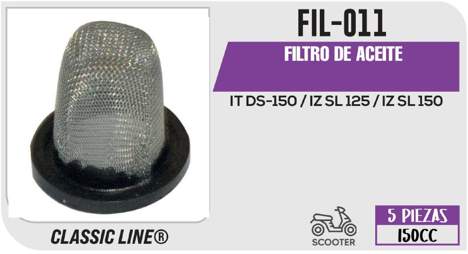 FILTRO DE ACEITE / FIL-011