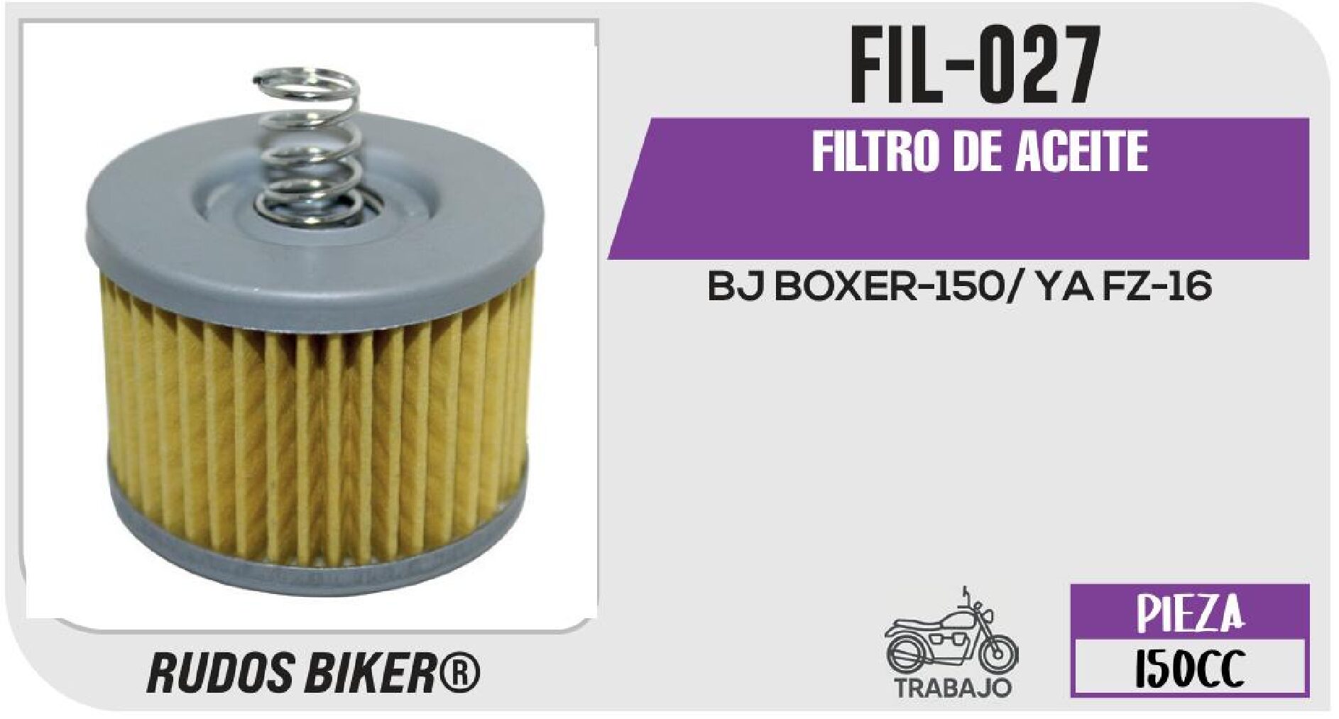 FILTRO DE ACEITE / FIL-027