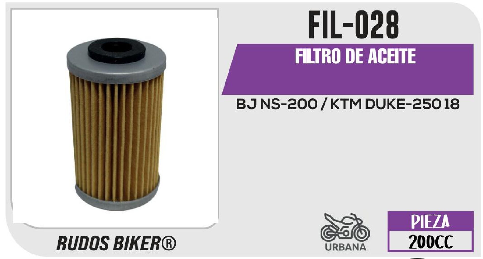 FILTRO DE ACEITE / FIL-028