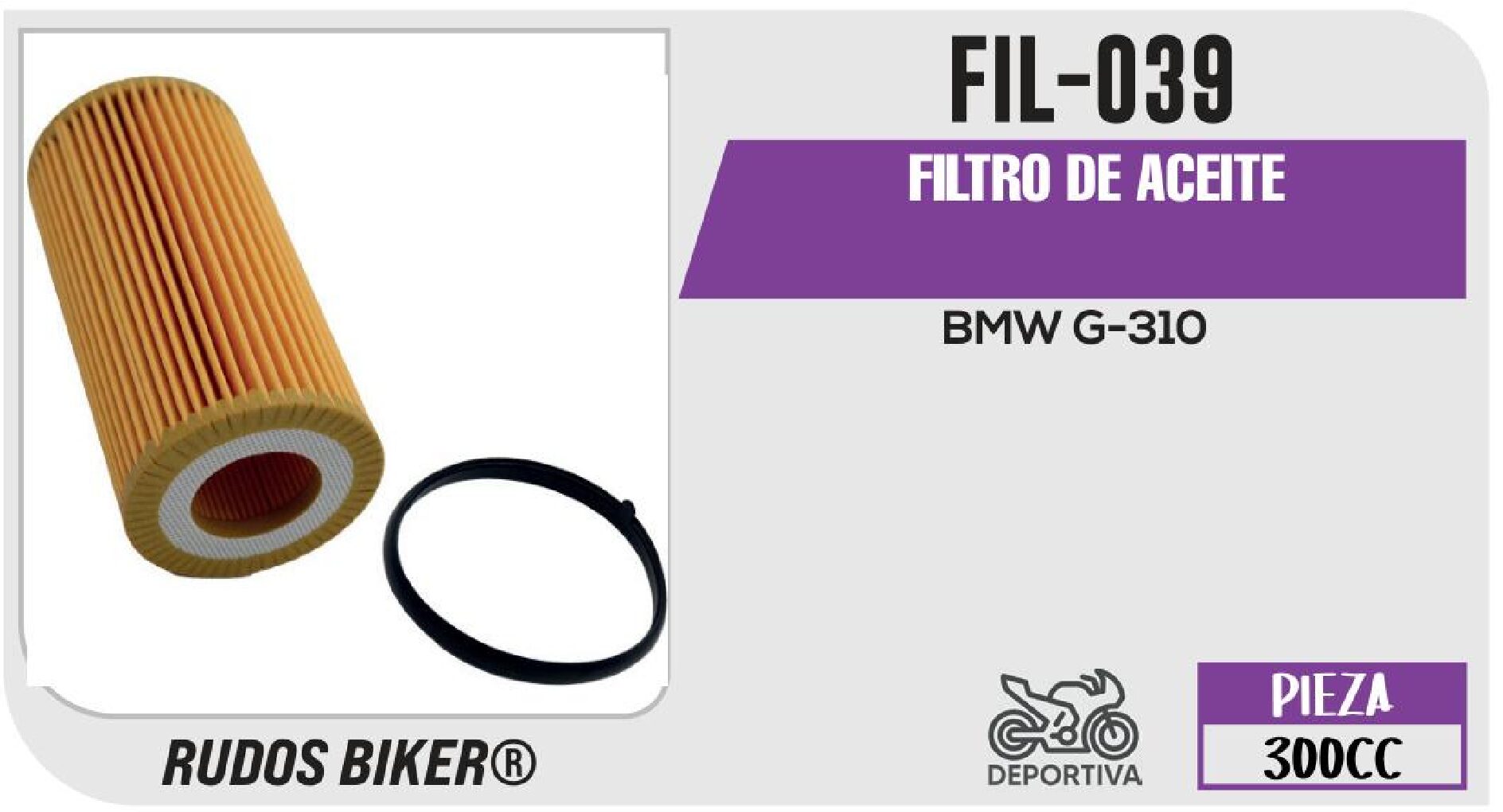 FILTRO DE ACEITE / FIL-039