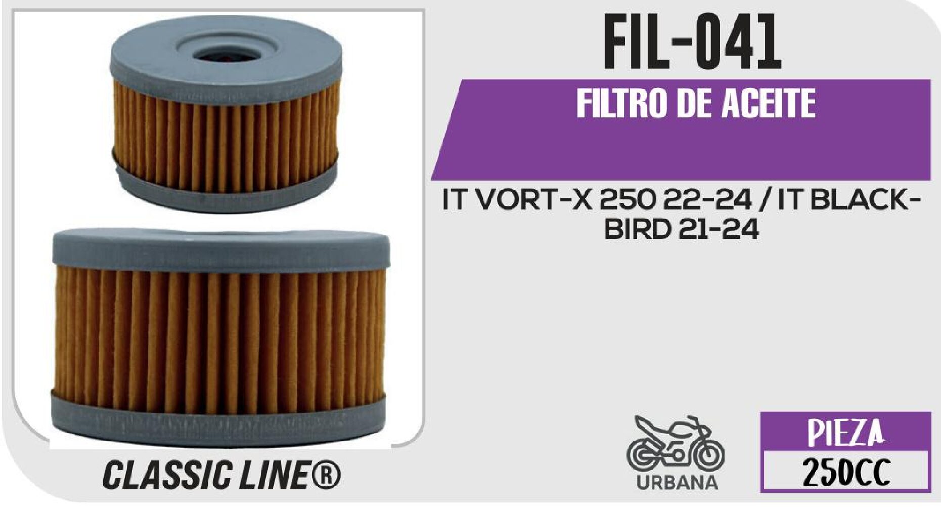 FILTRO DE ACEITE / FIL-041