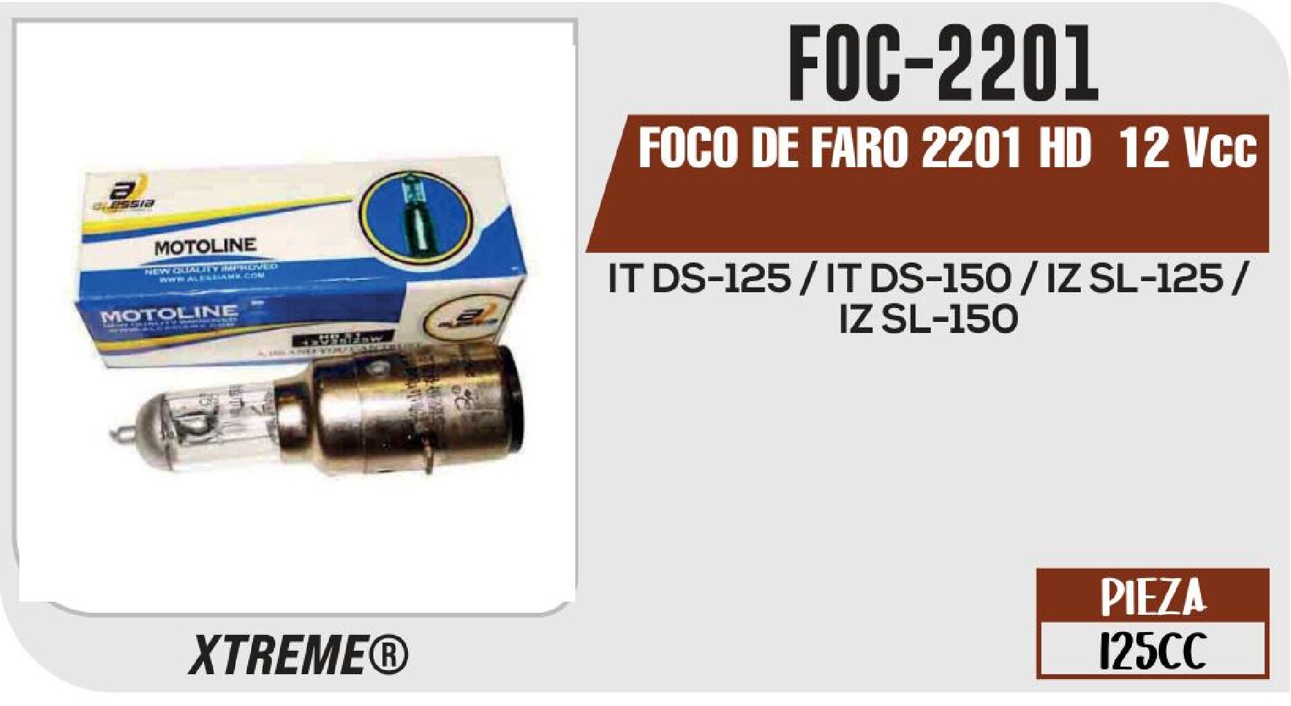 FOCO DE FARO 2201 HDA 12 VCC / FOC-2201